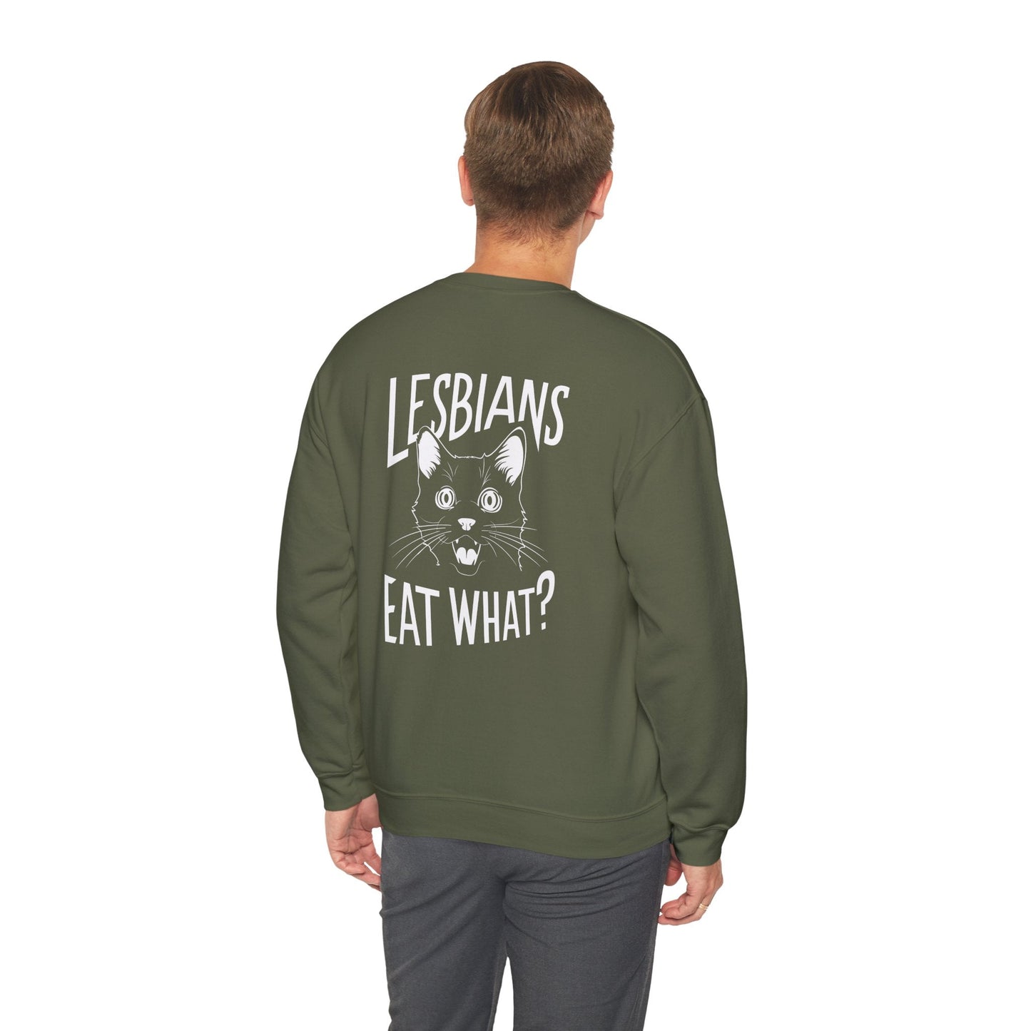 Lesbians Eat What LGBTQ Sweatshirt - Sweatshirt - The Lucky Wombat