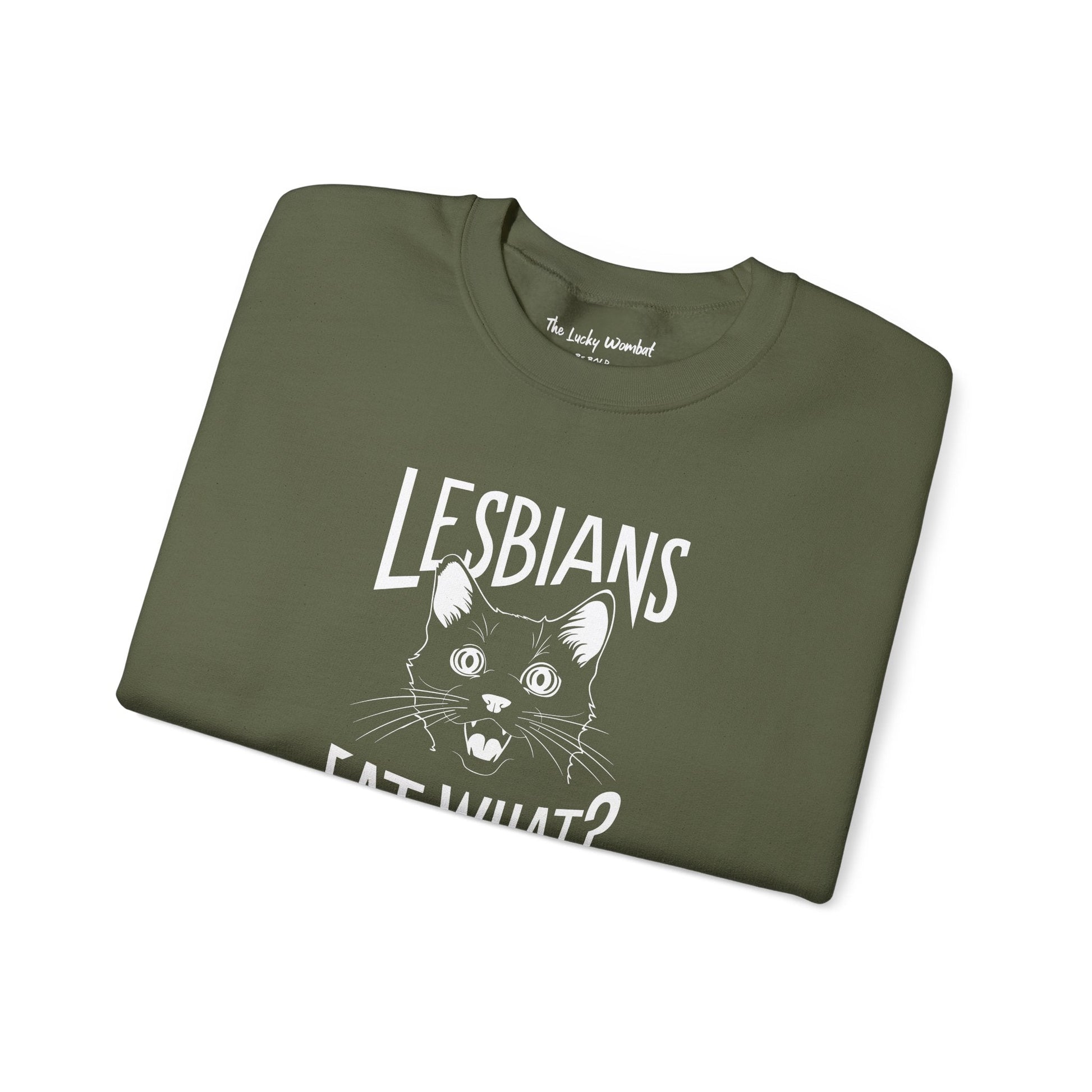 Lesbians Eat What LGBTQ Sweatshirt - Sweatshirt - The Lucky Wombat