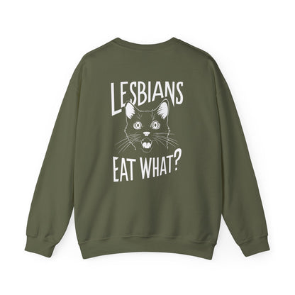 Lesbians Eat What LGBTQ Sweatshirt - Sweatshirt - The Lucky Wombat