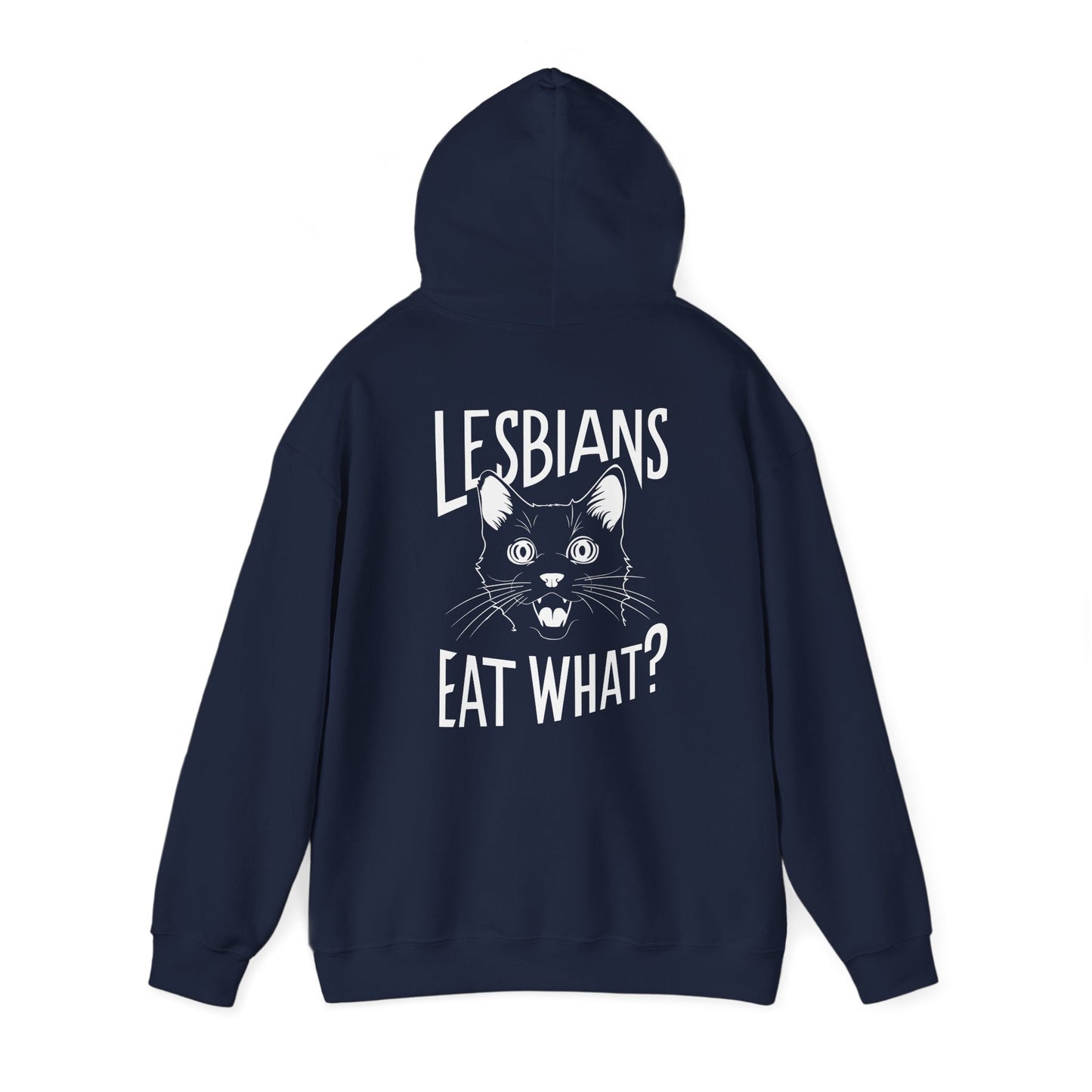 LGBTQ Hoodie - Lesbians Eat What - Hoodie - The Lucky Wombat