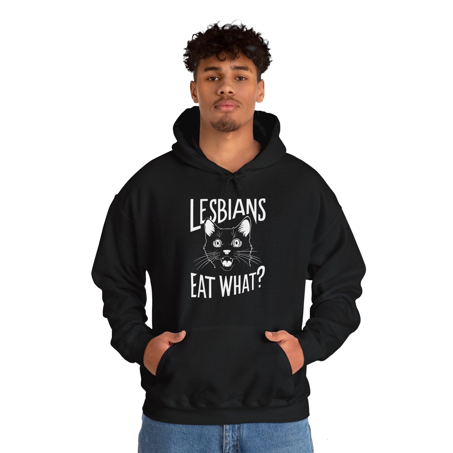 LGBTQ Hoodie - Lesbians Eat What - Hoodie - The Lucky Wombat