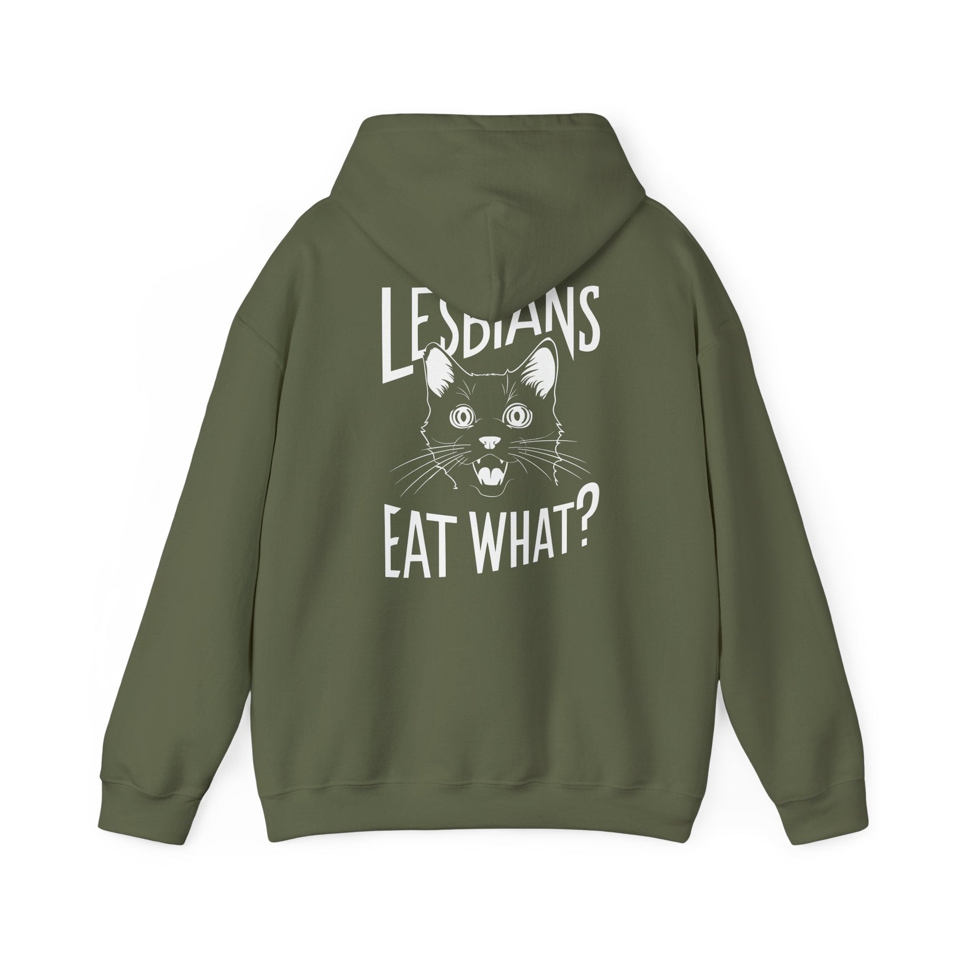 LGBTQ Hoodie - Lesbians Eat What - Hoodie - The Lucky Wombat