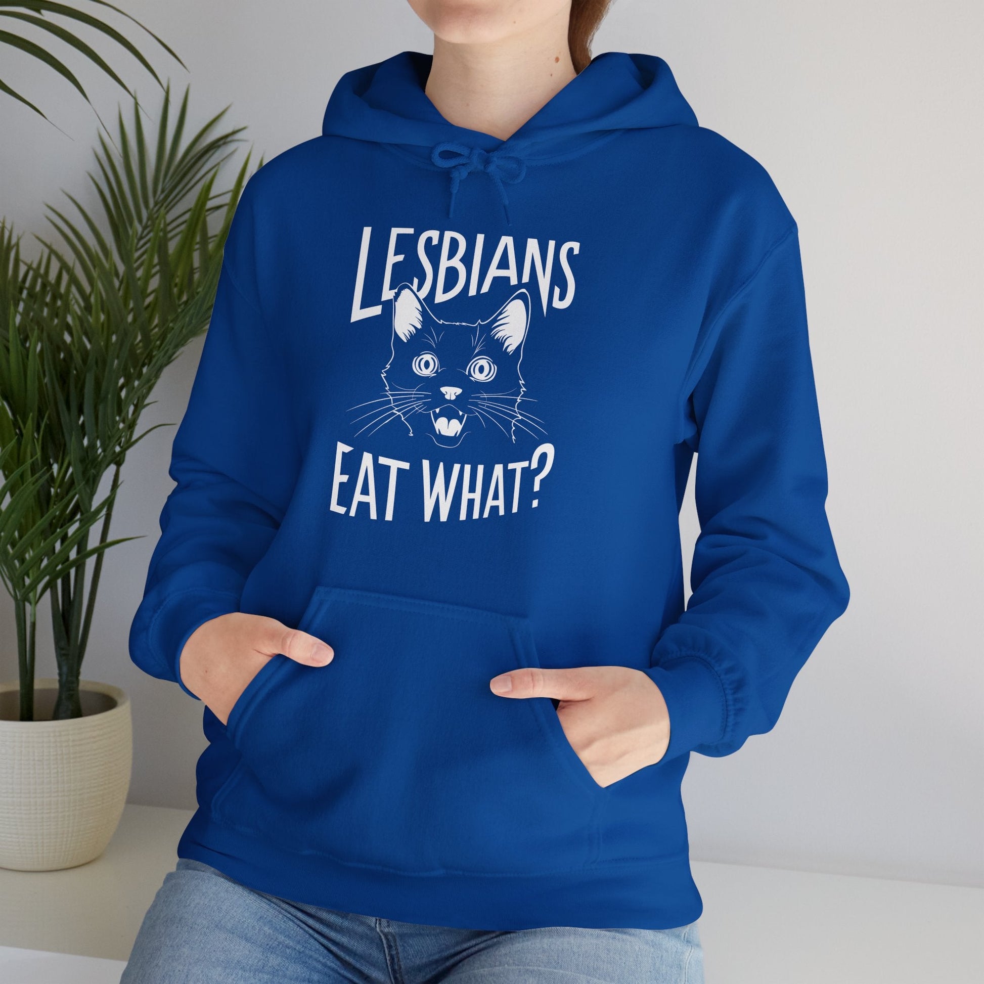 LGBTQ Hoodie - Lesbians Eat What - Hoodie - The Lucky Wombat