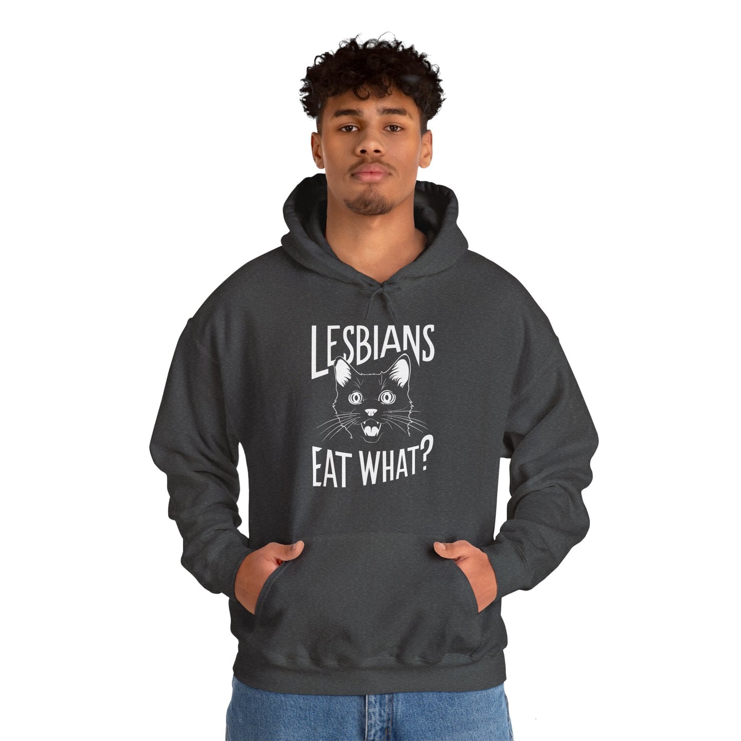 LGBTQ Hoodie - Lesbians Eat What - Hoodie - The Lucky Wombat