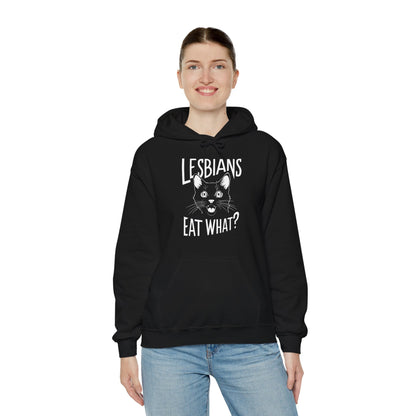 LGBTQ Hoodie - Lesbians Eat What - Hoodie - The Lucky Wombat