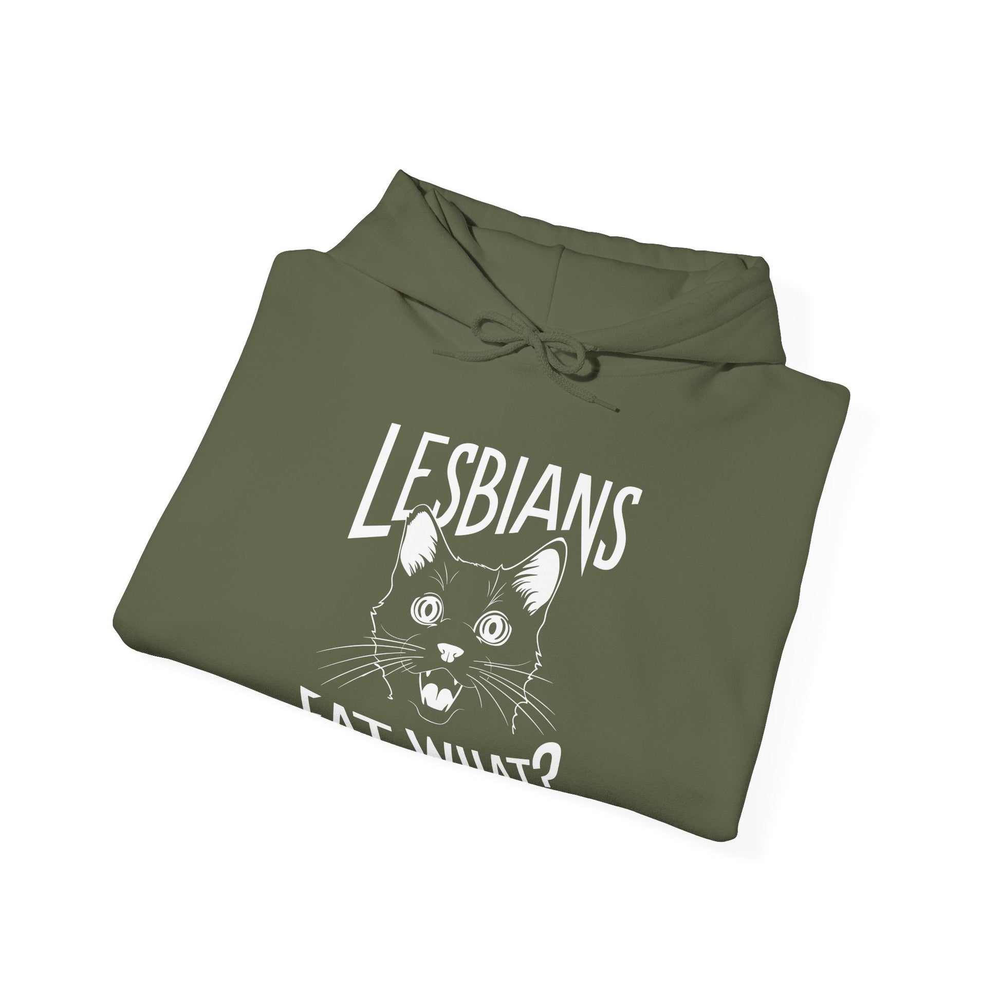 LGBTQ Hoodie - Lesbians Eat What - Hoodie - The Lucky Wombat