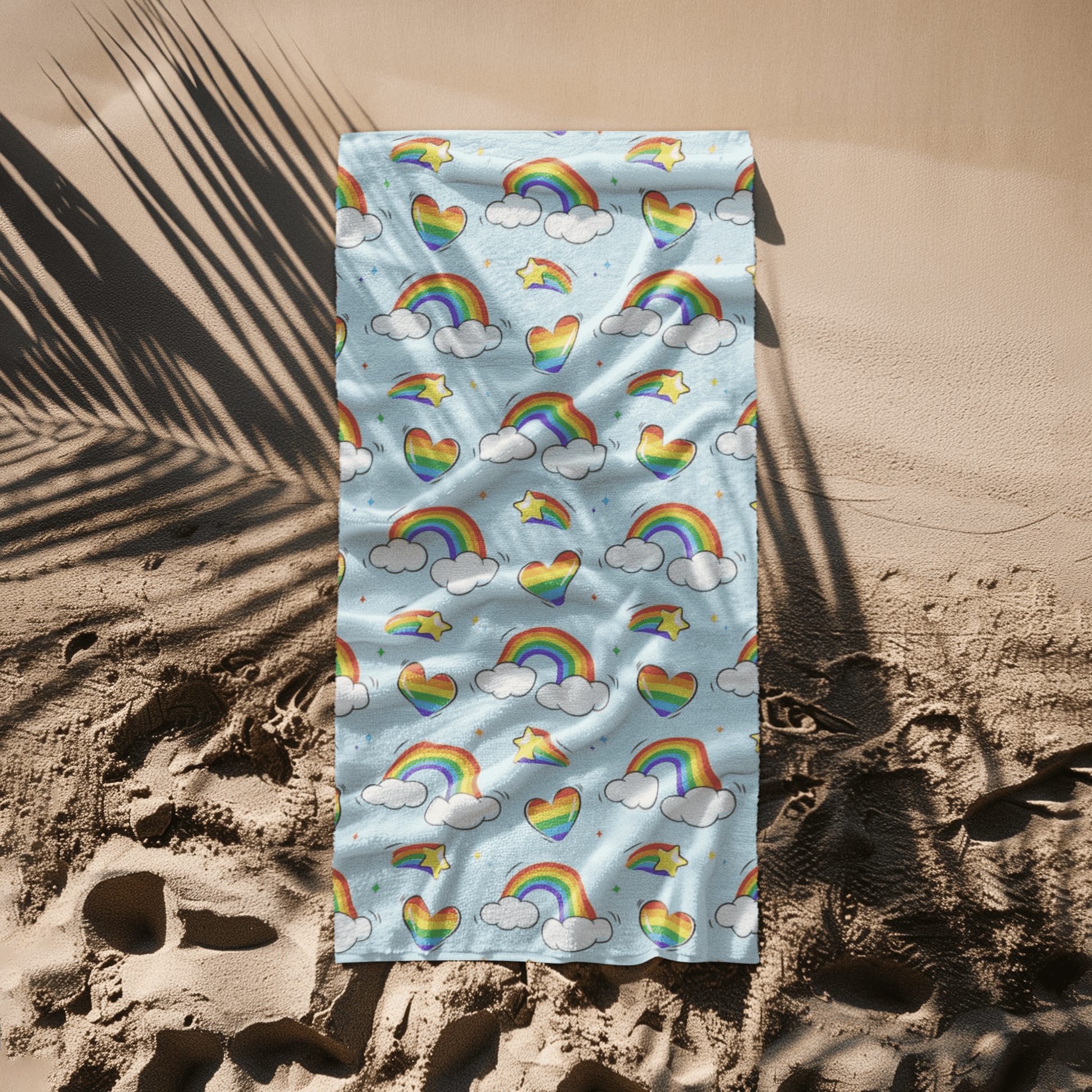 Little Rainbows Beach Towel - Home Decor - The Lucky Wombat