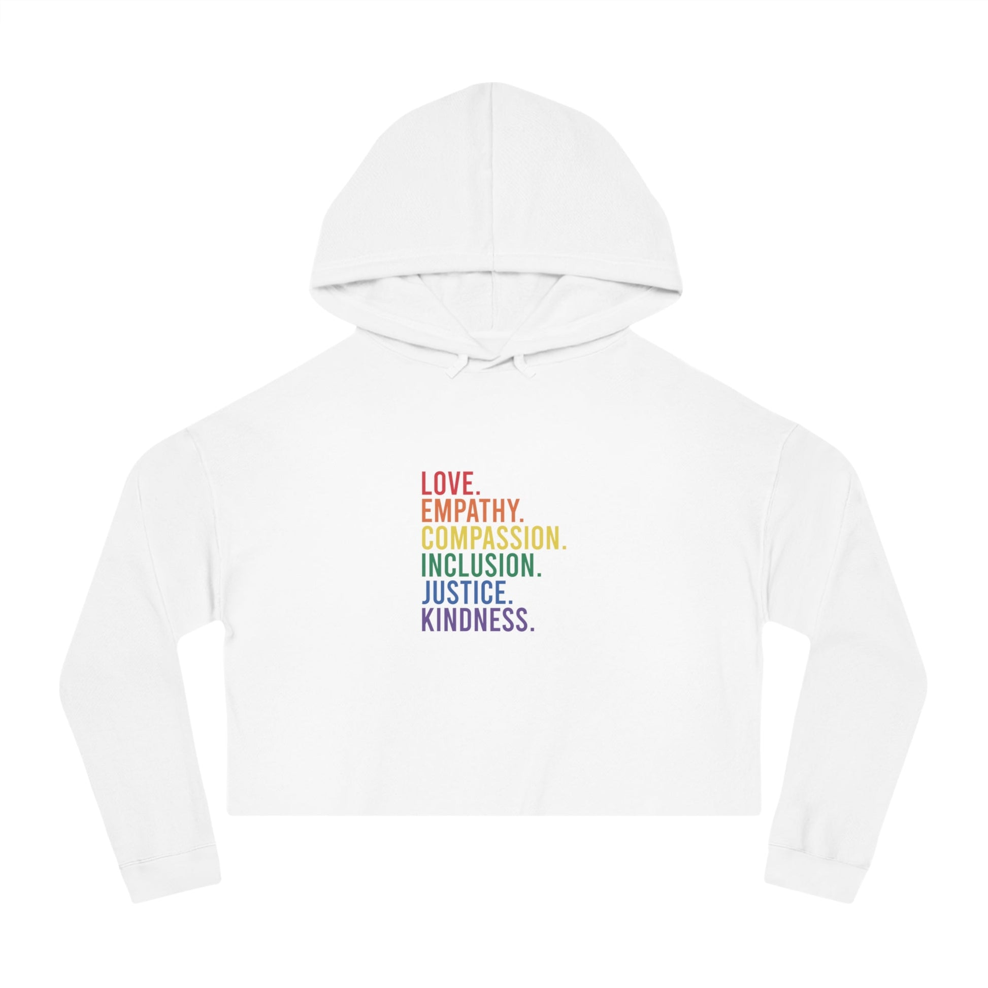 Love Empathy Cropped Hoodie - Hoodie - The Lucky Wombat