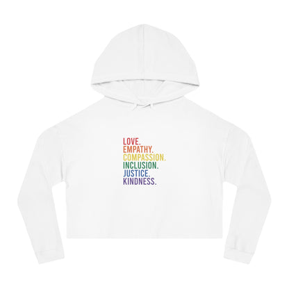 Love Empathy Cropped Hoodie - Hoodie - The Lucky Wombat