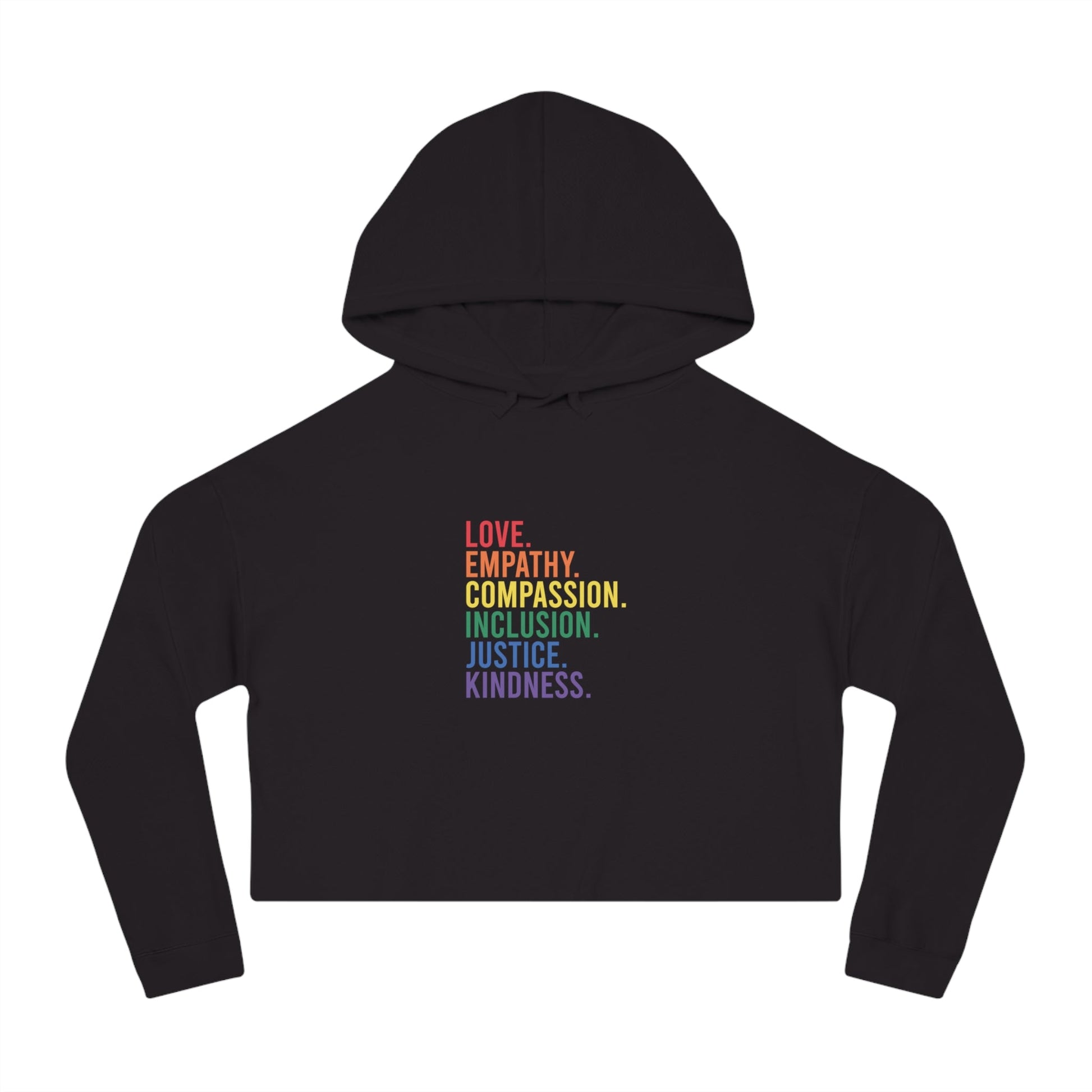 Love Empathy Cropped Hoodie - Hoodie - The Lucky Wombat