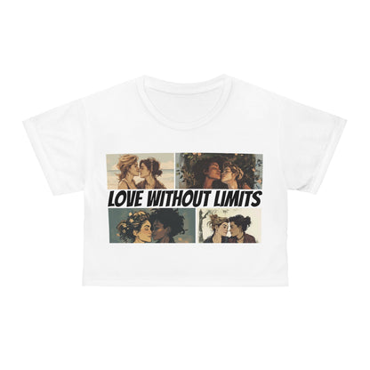 Love Without Limits - Girls - Crop Top - All Over Prints - The Lucky Wombat