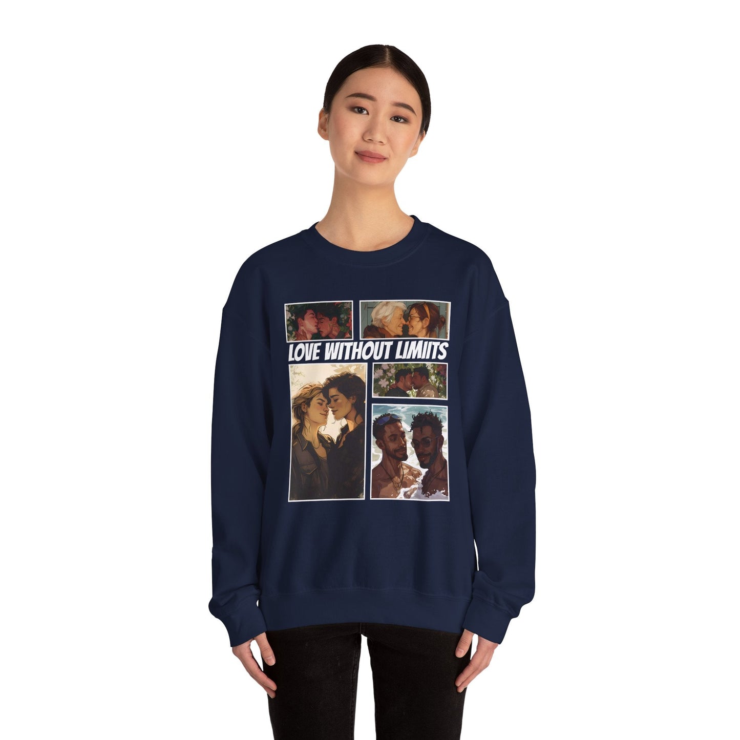 Love Without Limits - V003 - Unisex Sweatshirt - Sweatshirt - The Lucky Wombat