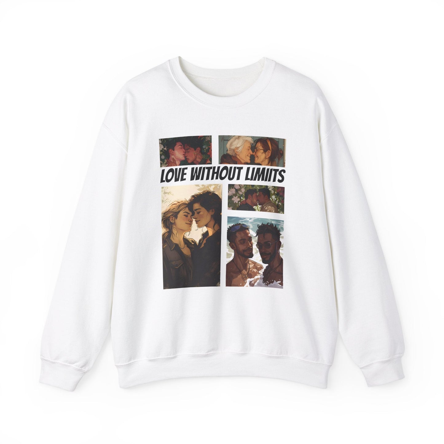 Love Without Limits - V003 - Unisex Sweatshirt - Sweatshirt - The Lucky Wombat