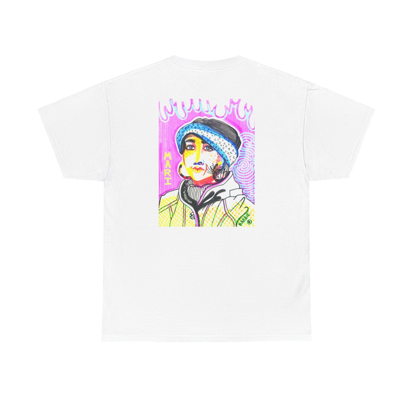 Mari Portrait Tee | Remi Barbie Collection - T-Shirt - The Lucky Wombat