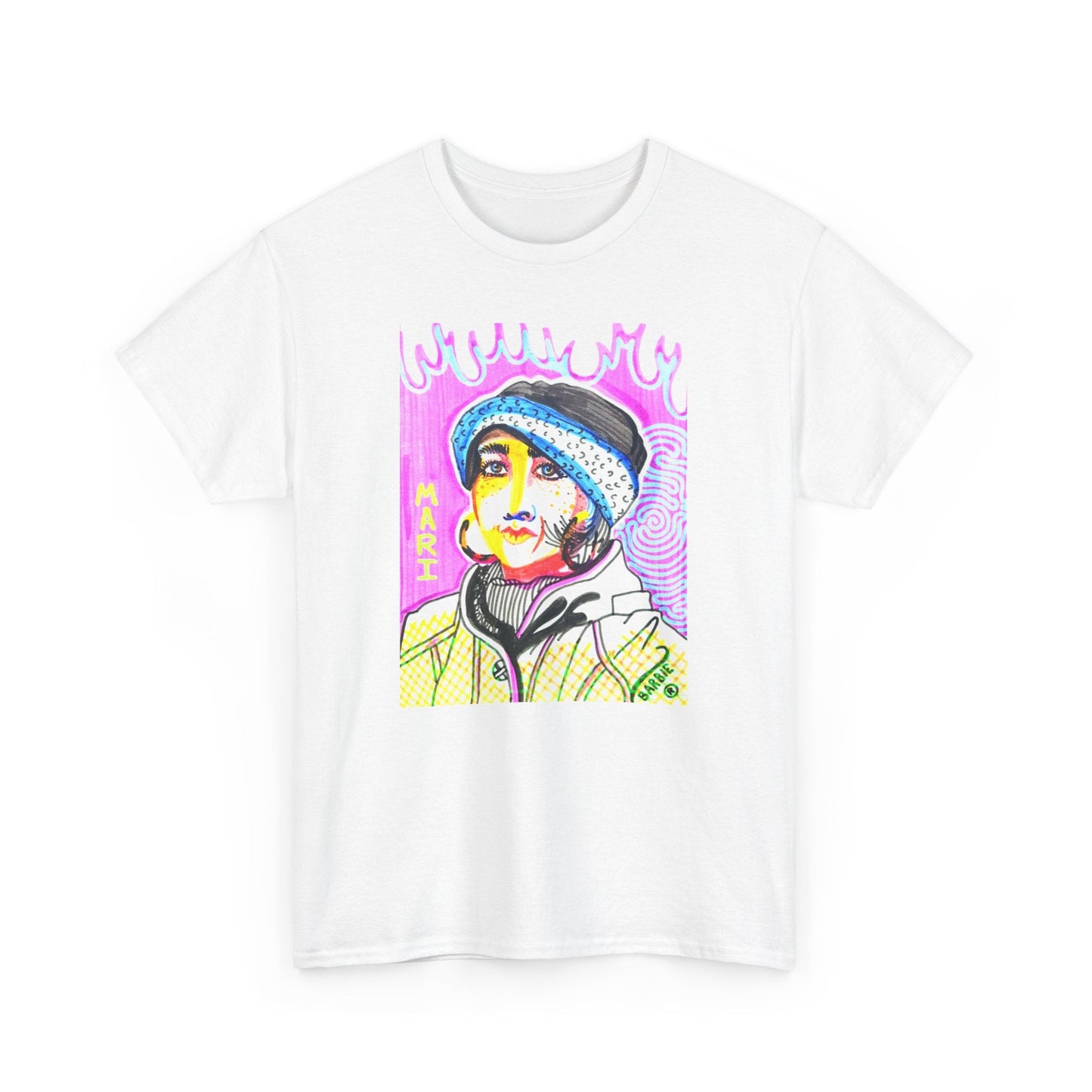 Mari Portrait Tee | Remi Barbie Collection - T-Shirt - The Lucky Wombat