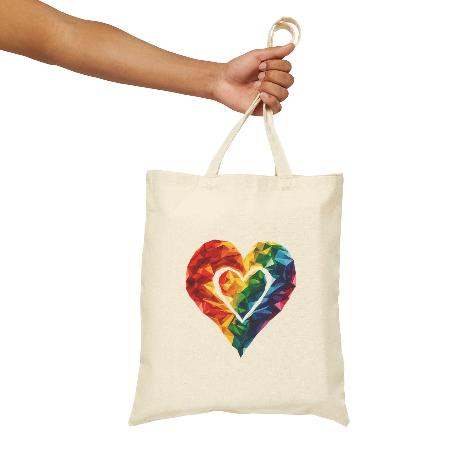 Polygon Heart - Tote Bag - Bags - The Lucky Wombat