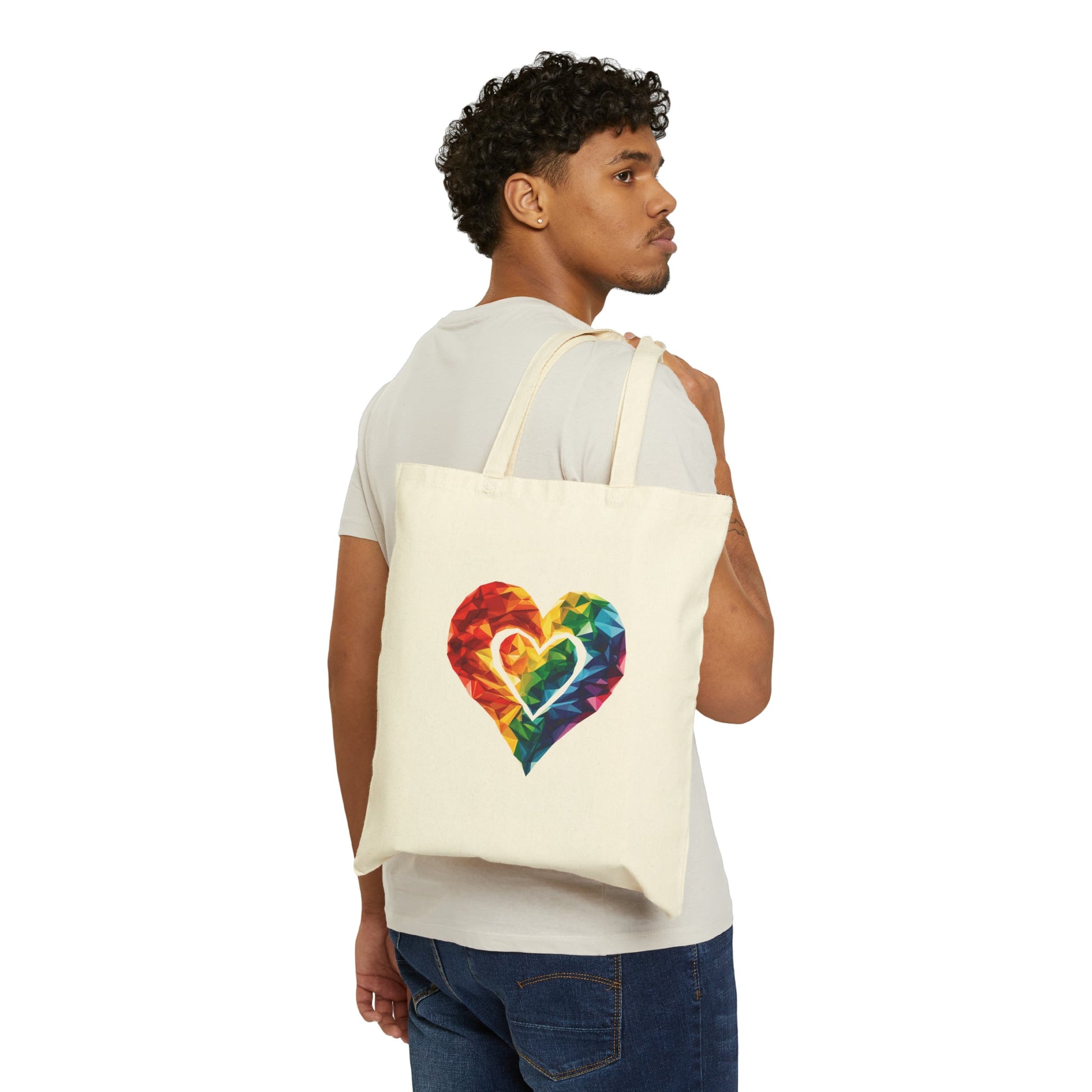 Polygon Heart - Tote Bag - Bags - The Lucky Wombat