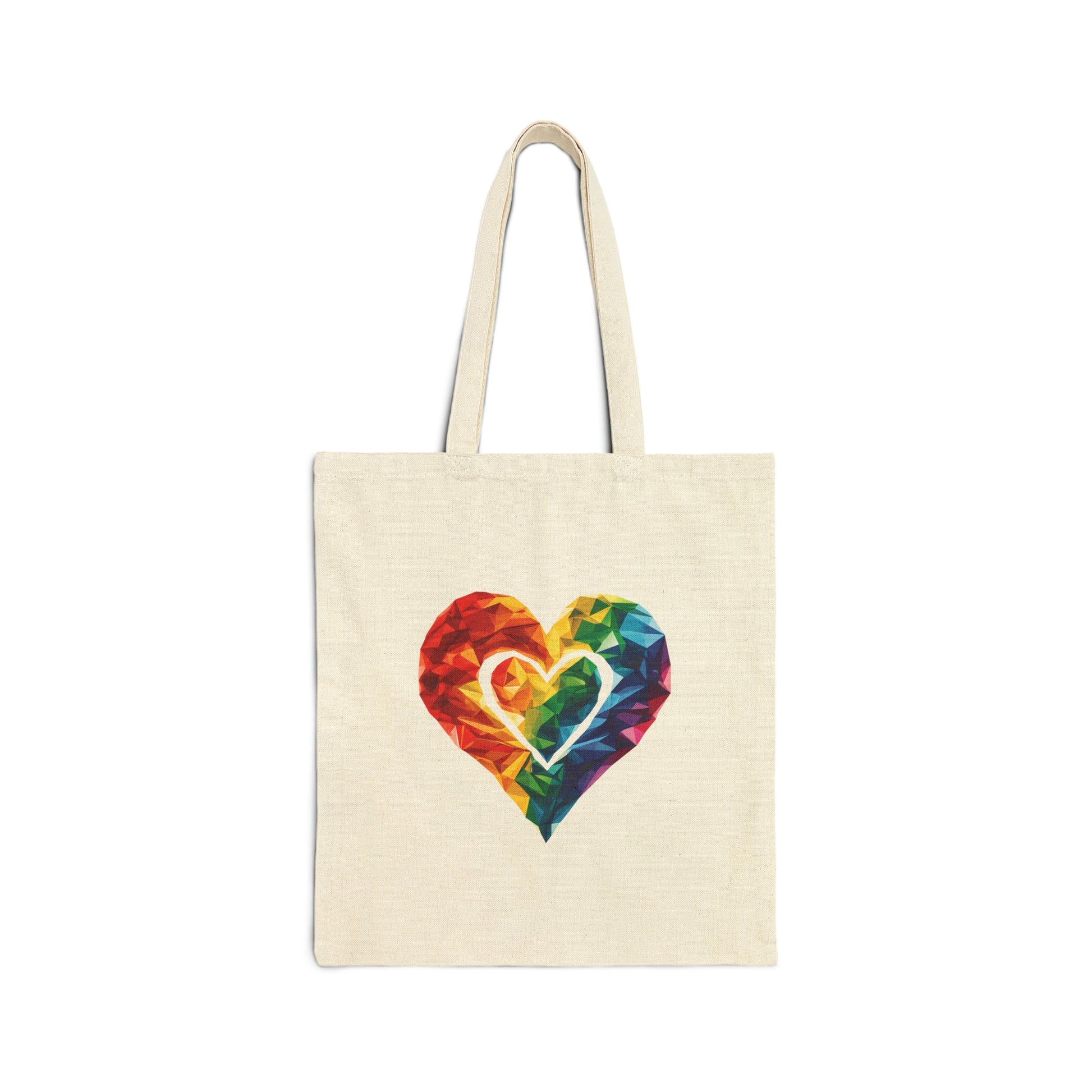 Polygon Heart - Tote Bag - Bags - The Lucky Wombat