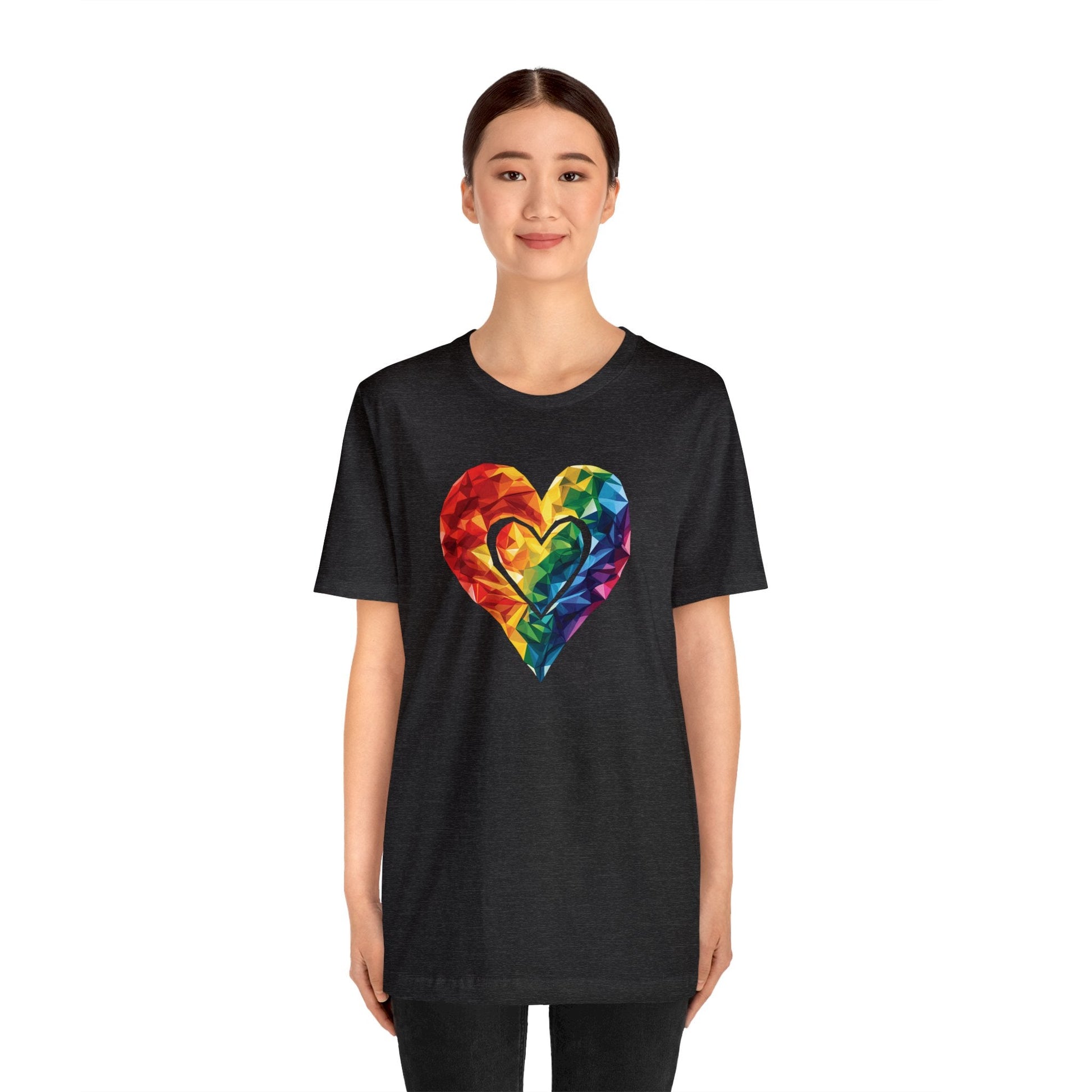 Polygon Heart - Unisex T-shirt - T-Shirt - The Lucky Wombat