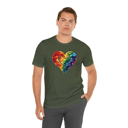 Polygon Heart - Unisex T-shirt - T-Shirt - The Lucky Wombat