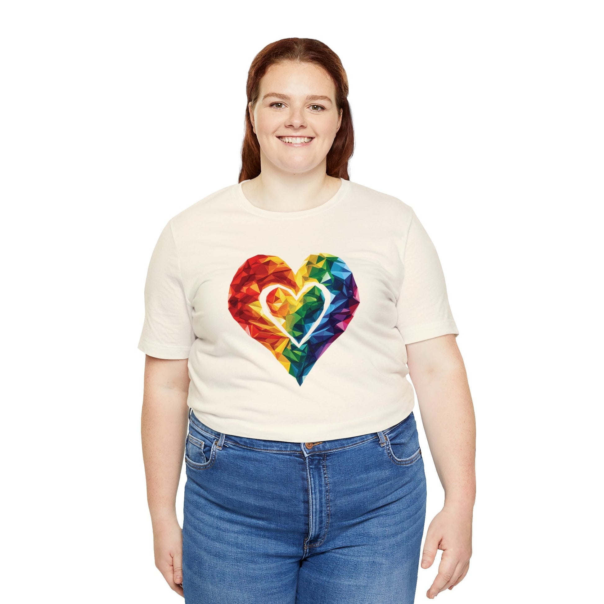 Polygon Heart - Unisex T-shirt - T-Shirt - The Lucky Wombat