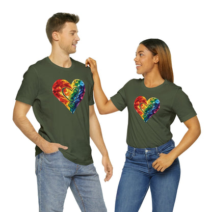 Polygon Heart - Unisex T-shirt - T-Shirt - The Lucky Wombat