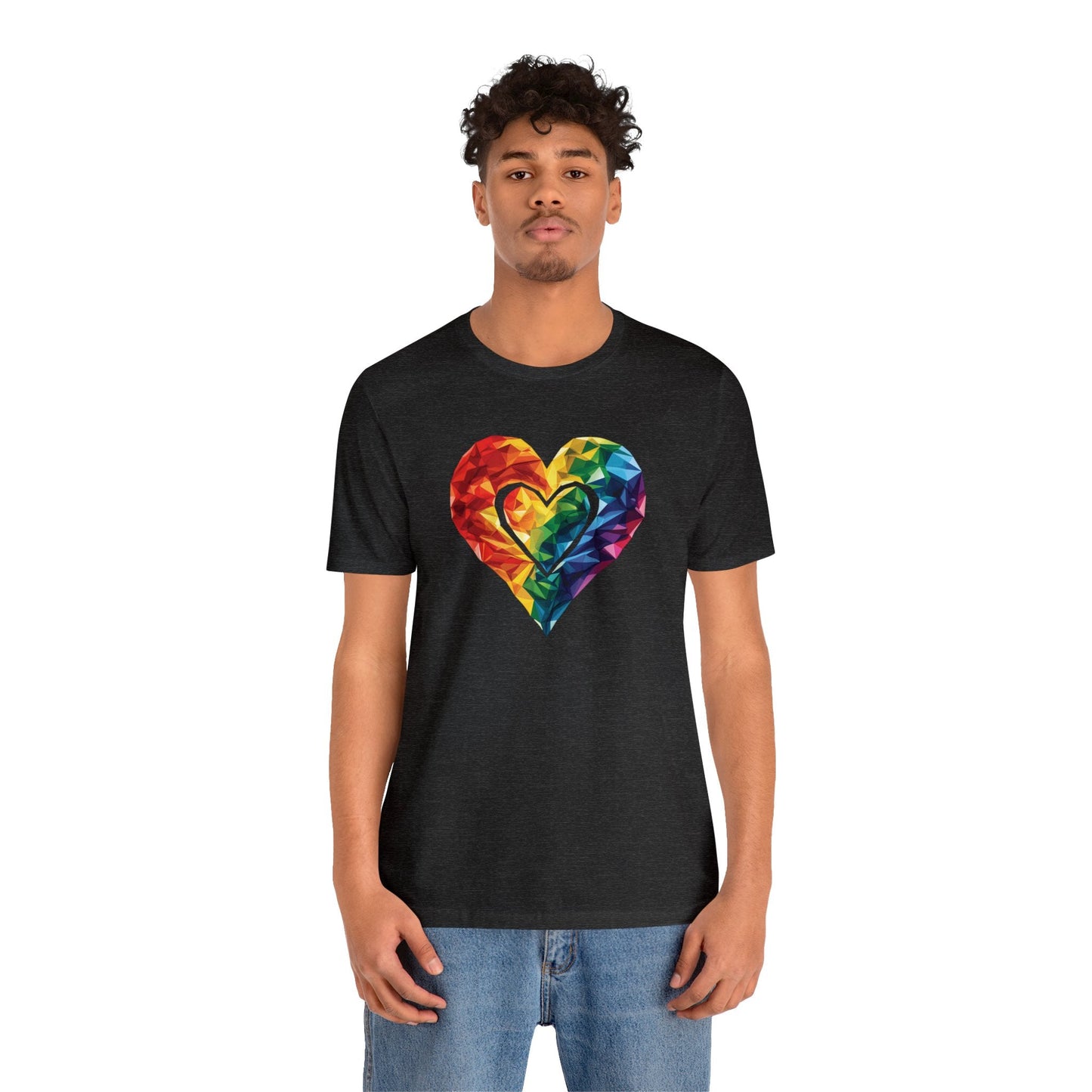 Polygon Heart - Unisex T-shirt - T-Shirt - The Lucky Wombat