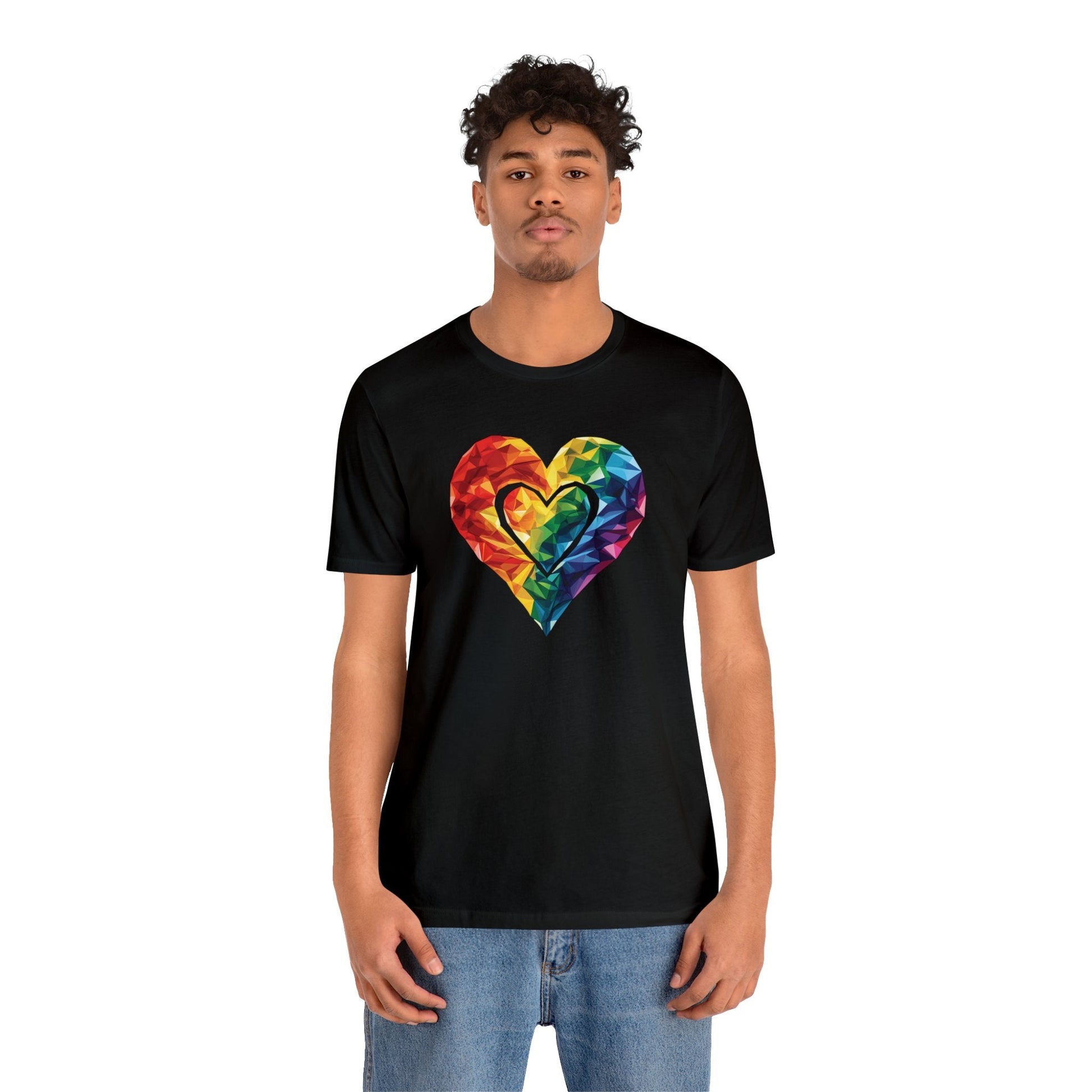 Polygon Heart - Unisex T-shirt - T-Shirt - The Lucky Wombat