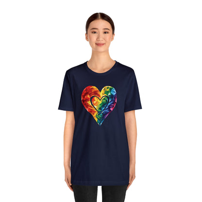 Polygon Heart - Unisex T-shirt - T-Shirt - The Lucky Wombat