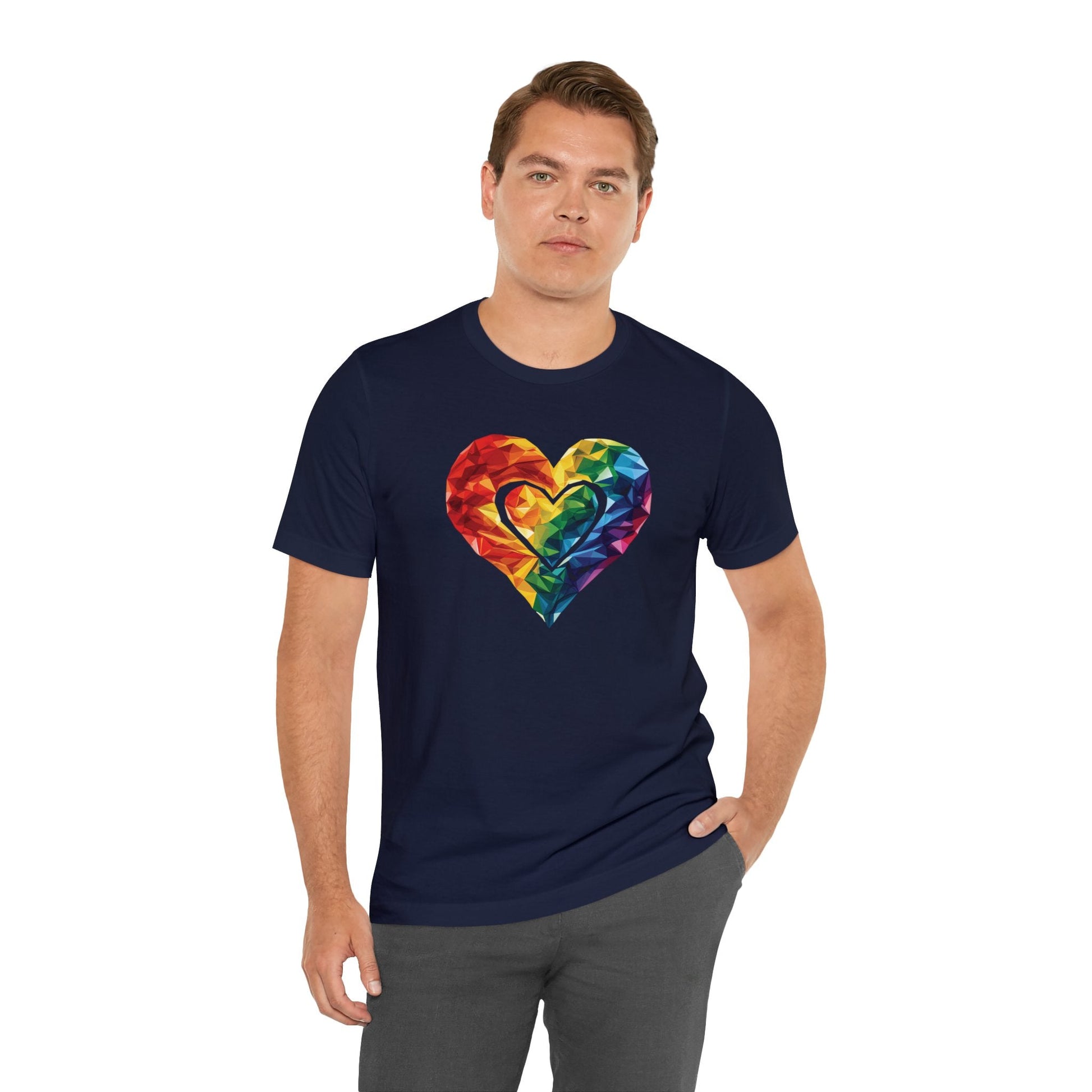 Polygon Heart - Unisex T-shirt - T-Shirt - The Lucky Wombat