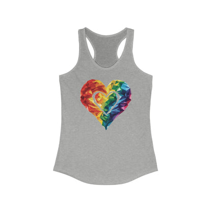 Polygonal Heart - Women's Tank Top - Tank Top - The Lucky Wombat