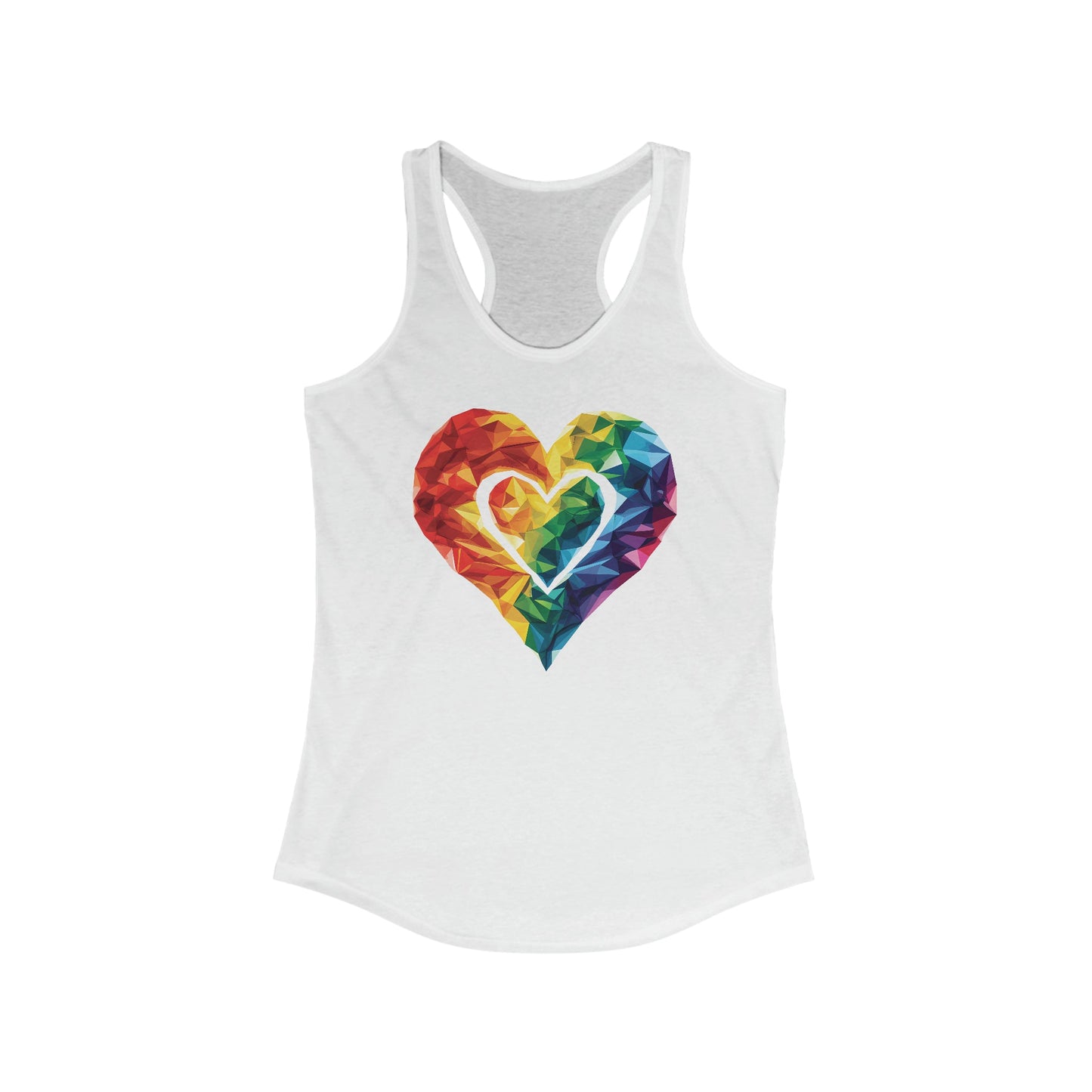 Polygonal Heart - Women's Tank Top - Tank Top - The Lucky Wombat