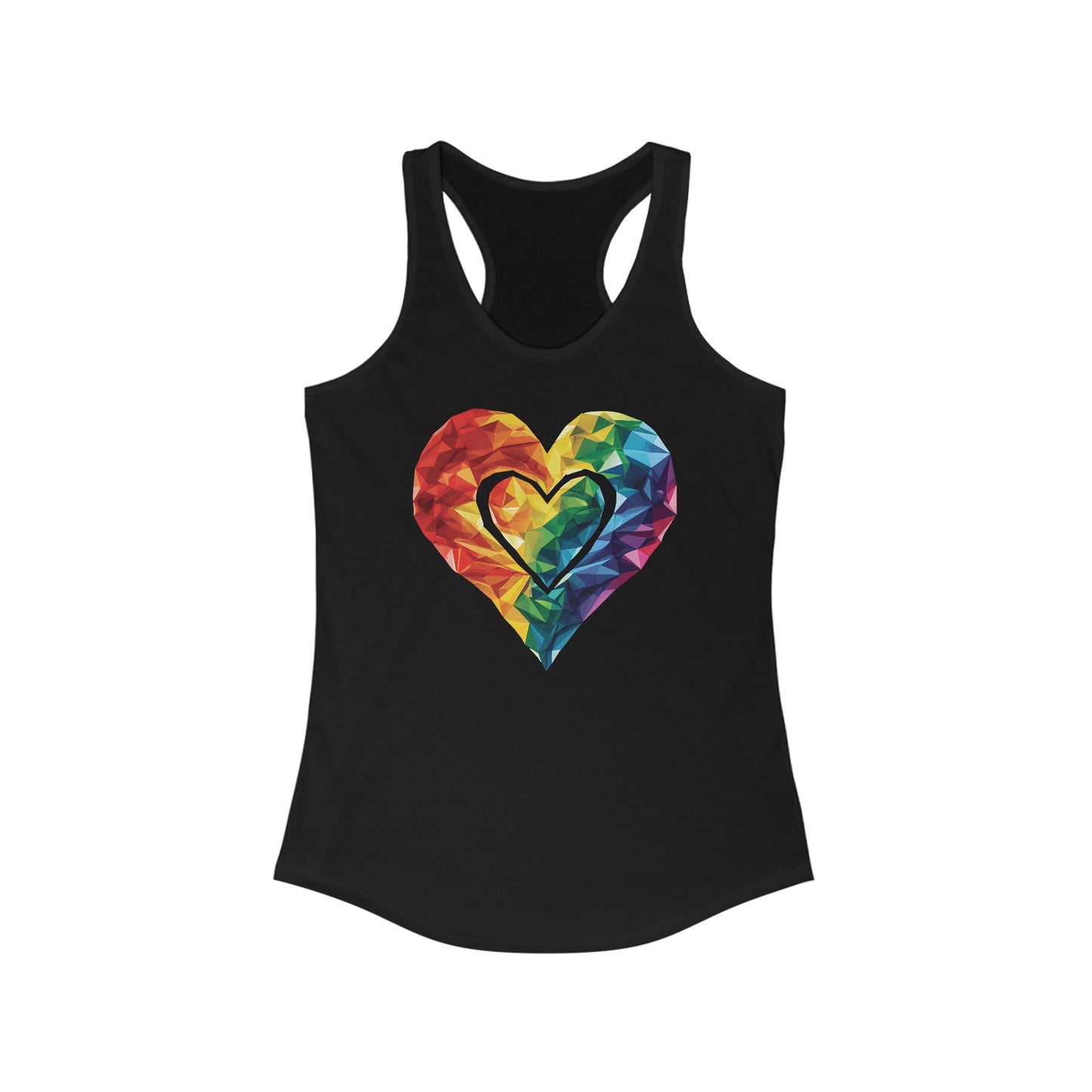 Polygonal Heart - Women's Tank Top - Tank Top - The Lucky Wombat