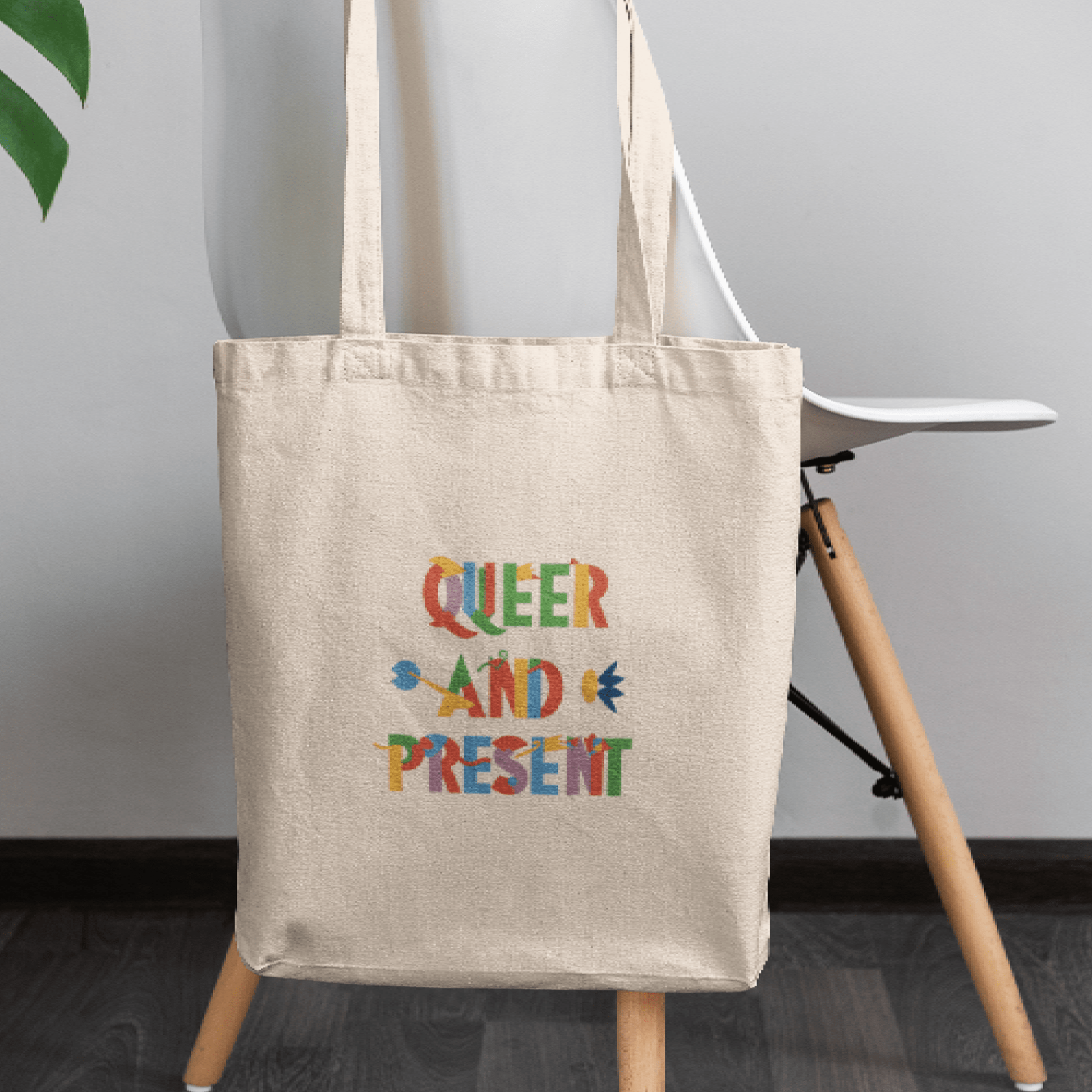 Queer and present - Tote Bag - Bags - The Lucky Wombat