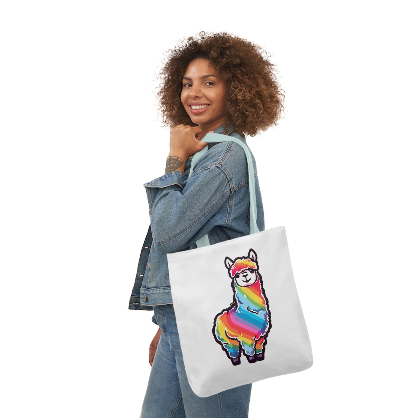 Rainbow Alpaca - Tote Bag - Accessories - The Lucky Wombat