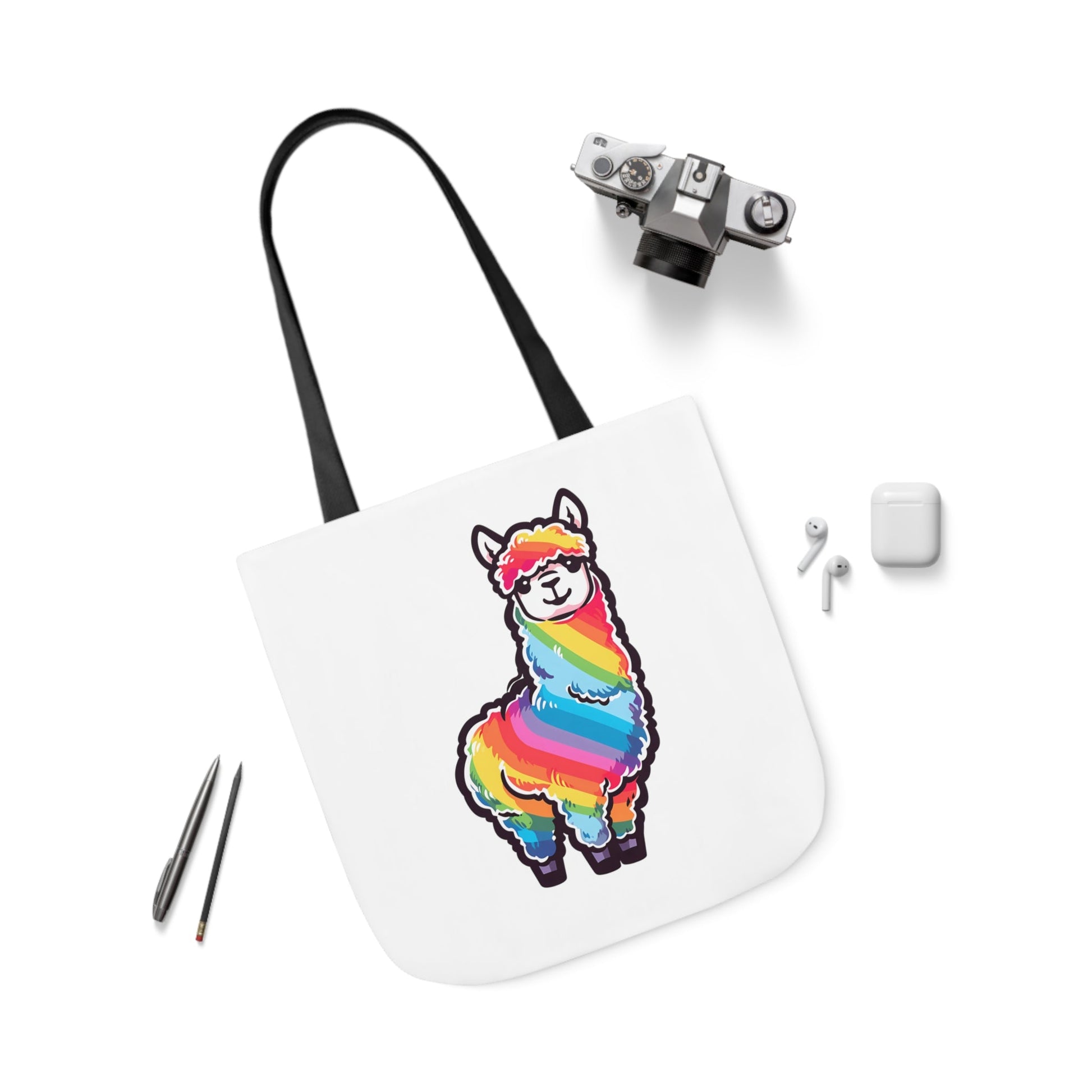 Rainbow Alpaca - Tote Bag - Accessories - The Lucky Wombat