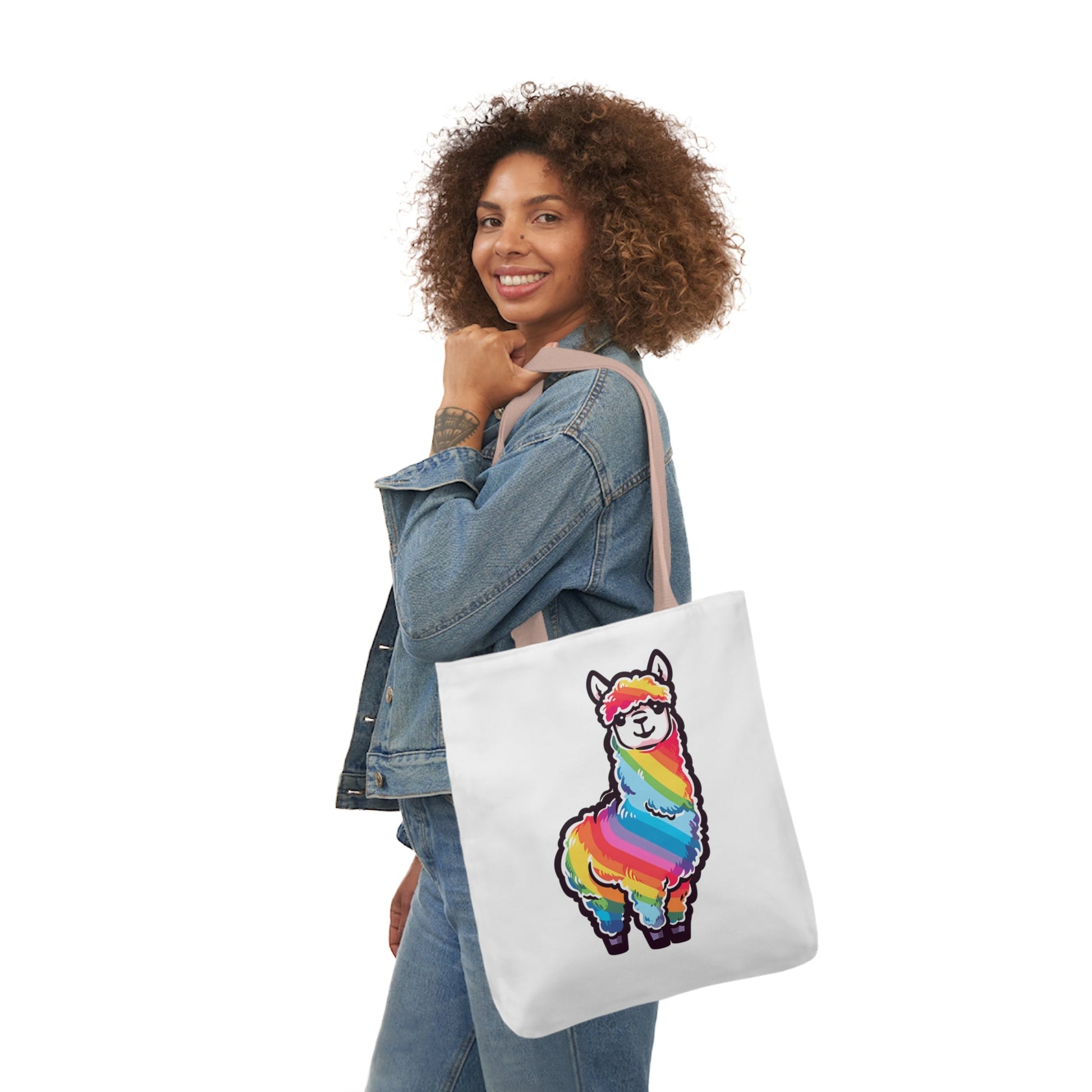 Rainbow Alpaca - Tote Bag - Accessories - The Lucky Wombat