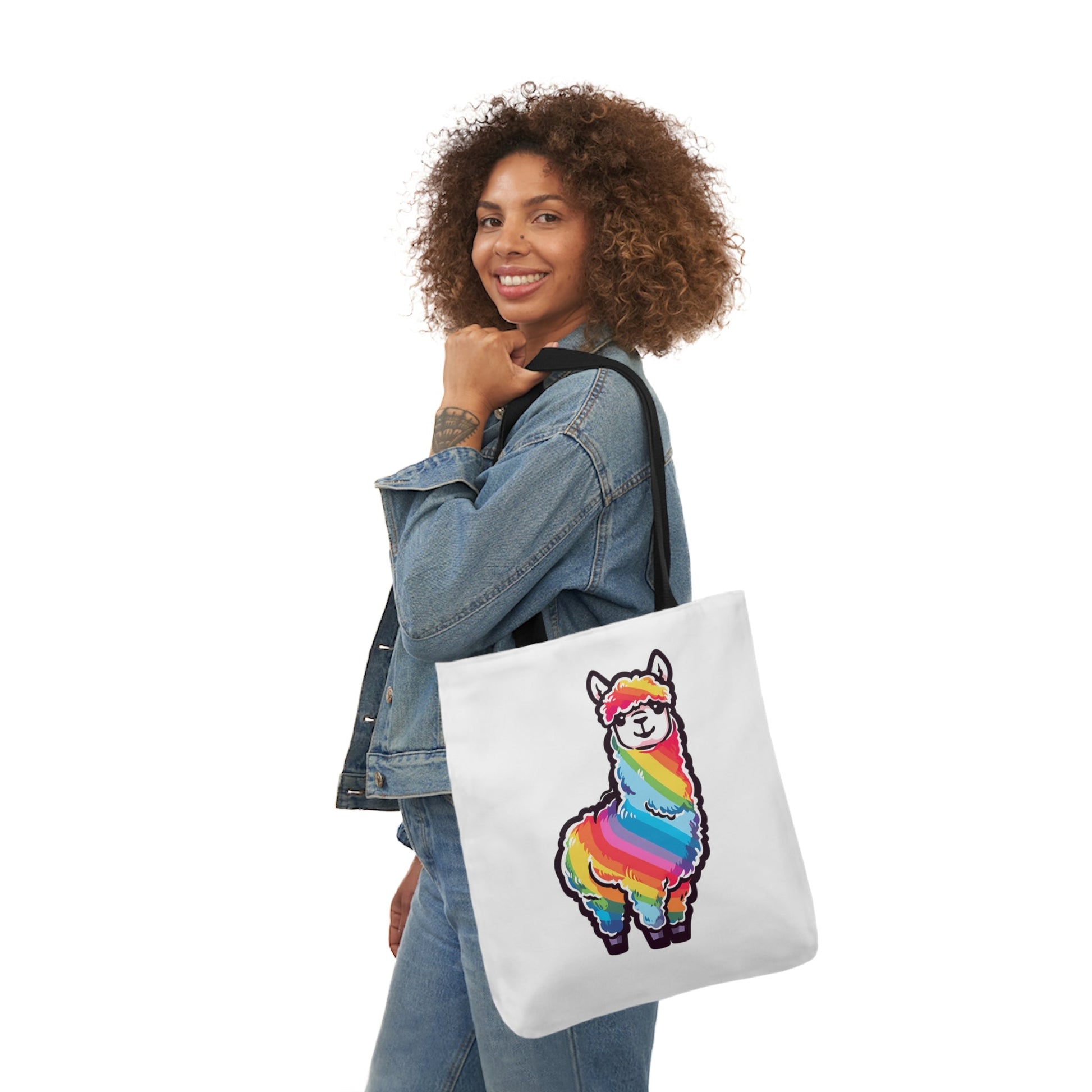 Rainbow Alpaca - Tote Bag - Accessories - The Lucky Wombat