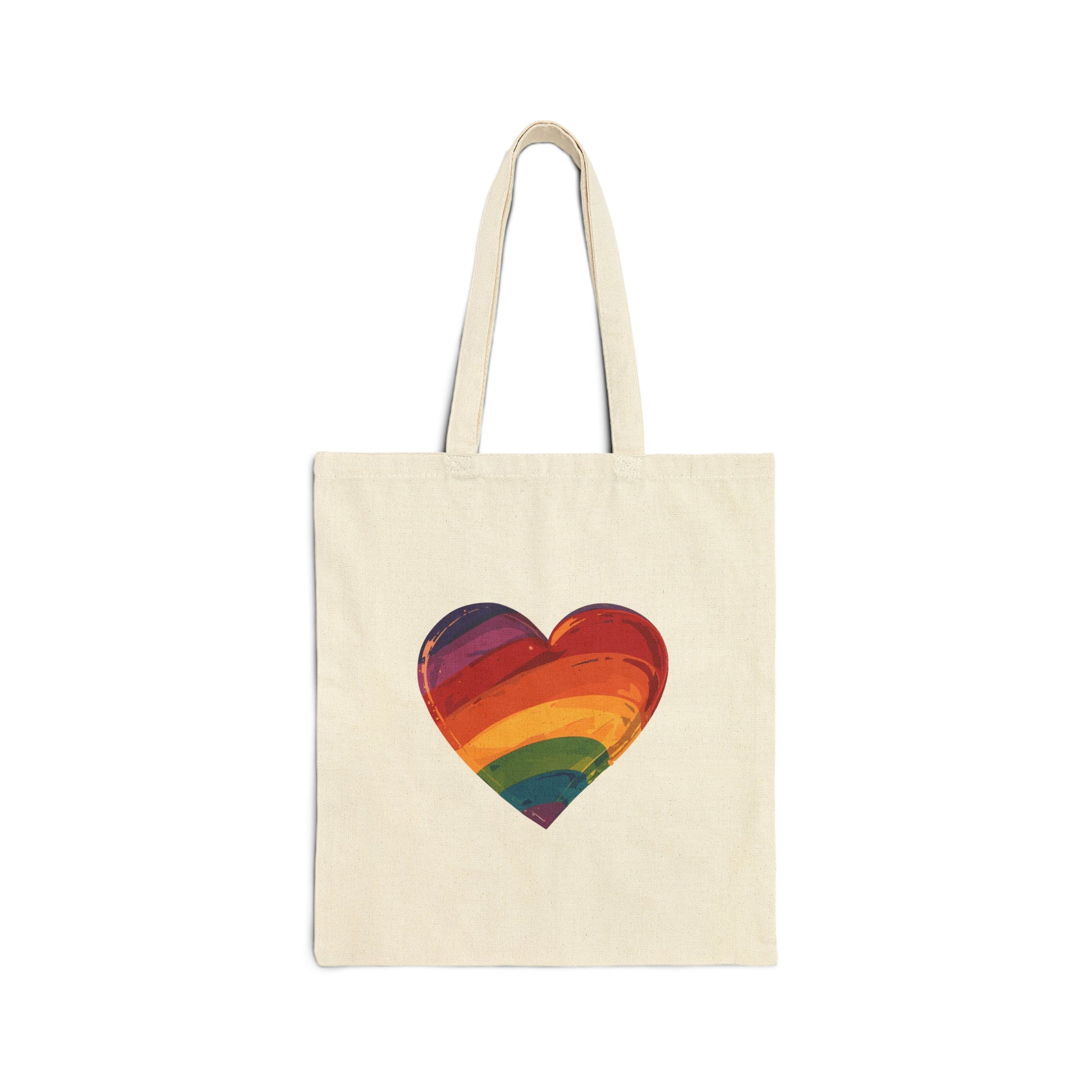 Rainbow - coloured Heart - Tote Bag - Bags - The Lucky Wombat