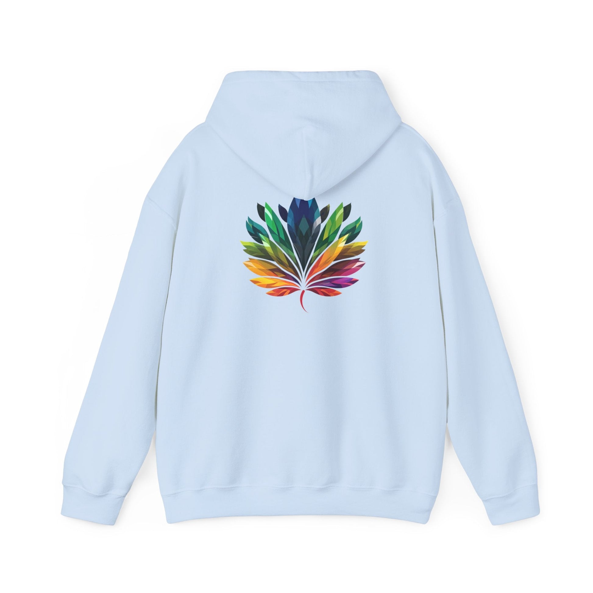 Rainbow - Coloured Leaf - Unisex Hoodie - Hoodie - The Lucky Wombat