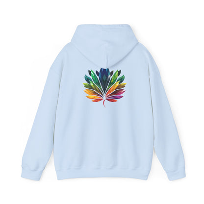 Rainbow - Coloured Leaf - Unisex Hoodie - Hoodie - The Lucky Wombat