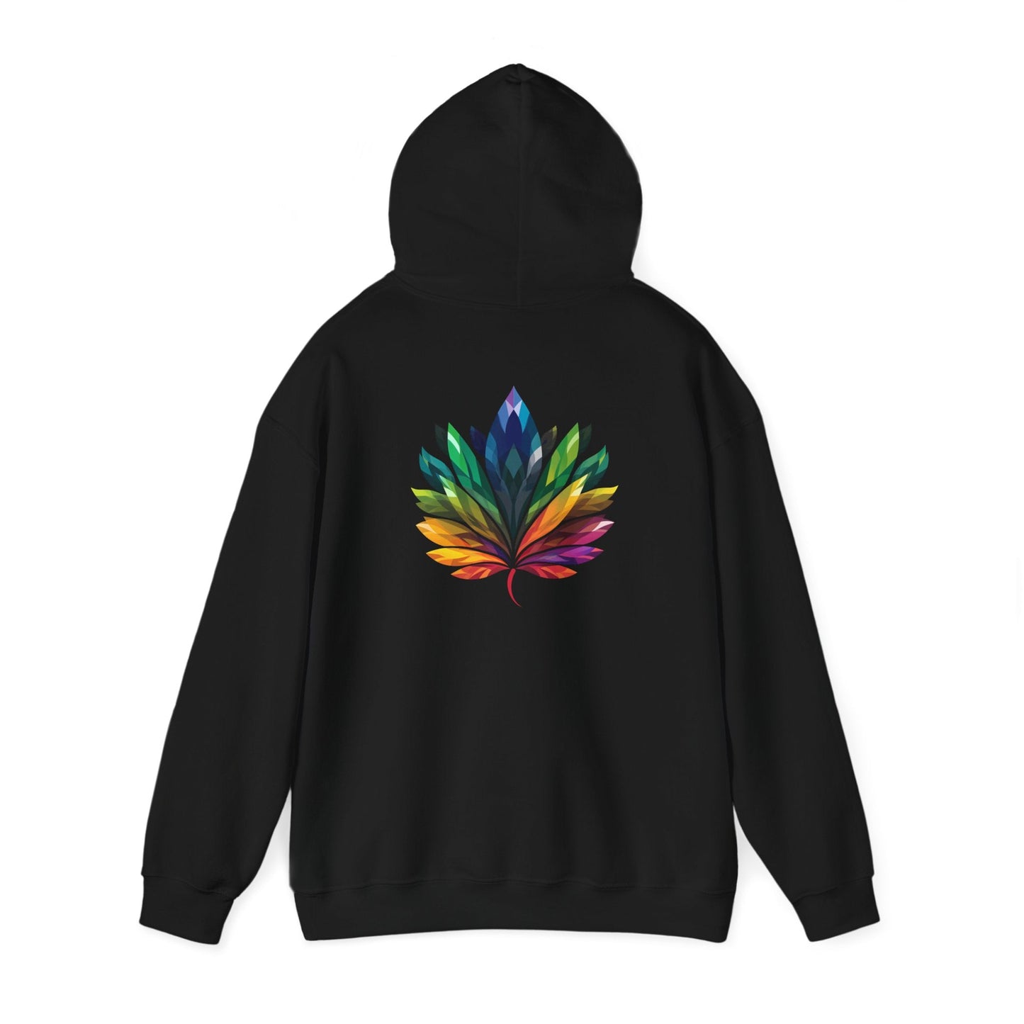 Rainbow - Coloured Leaf - Unisex Hoodie - Hoodie - The Lucky Wombat