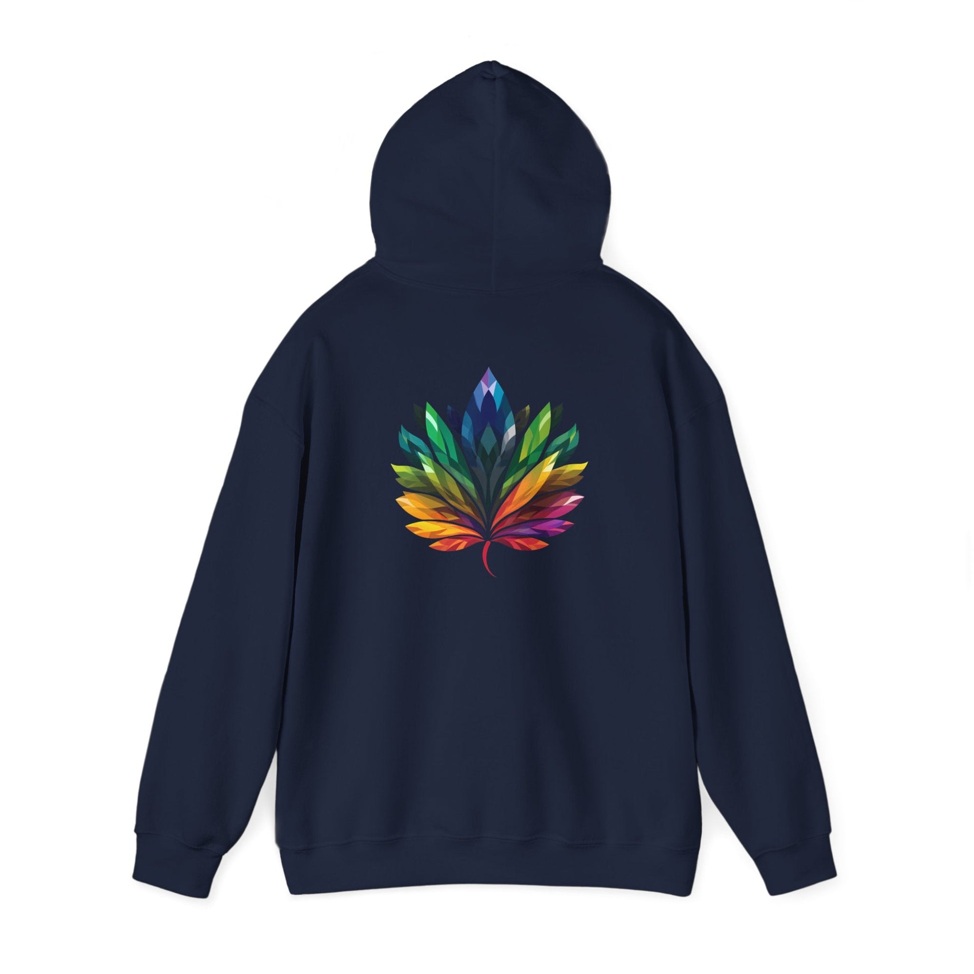 Rainbow - Coloured Leaf - Unisex Hoodie - Hoodie - The Lucky Wombat