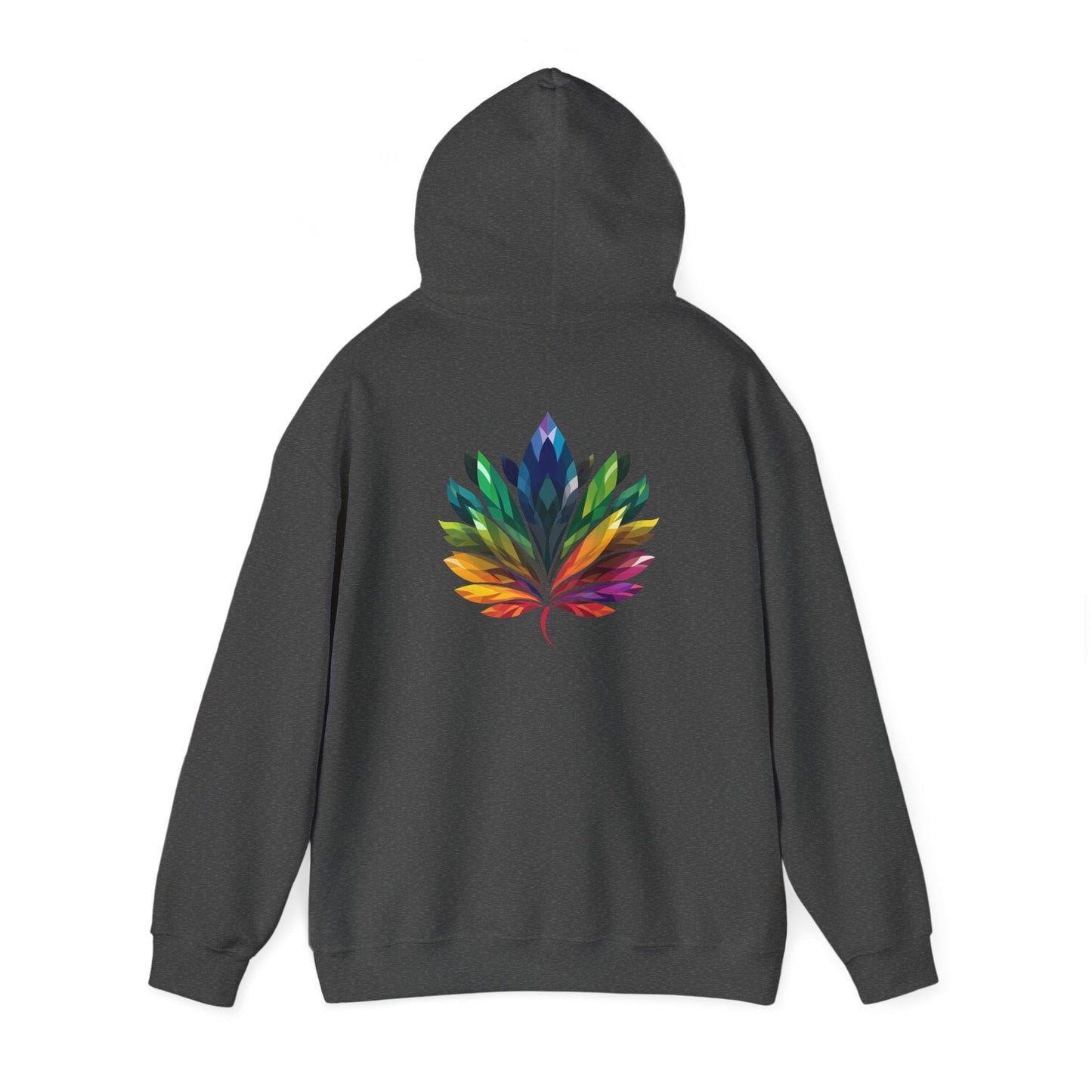 Rainbow - Coloured Leaf - Unisex Hoodie - Hoodie - The Lucky Wombat