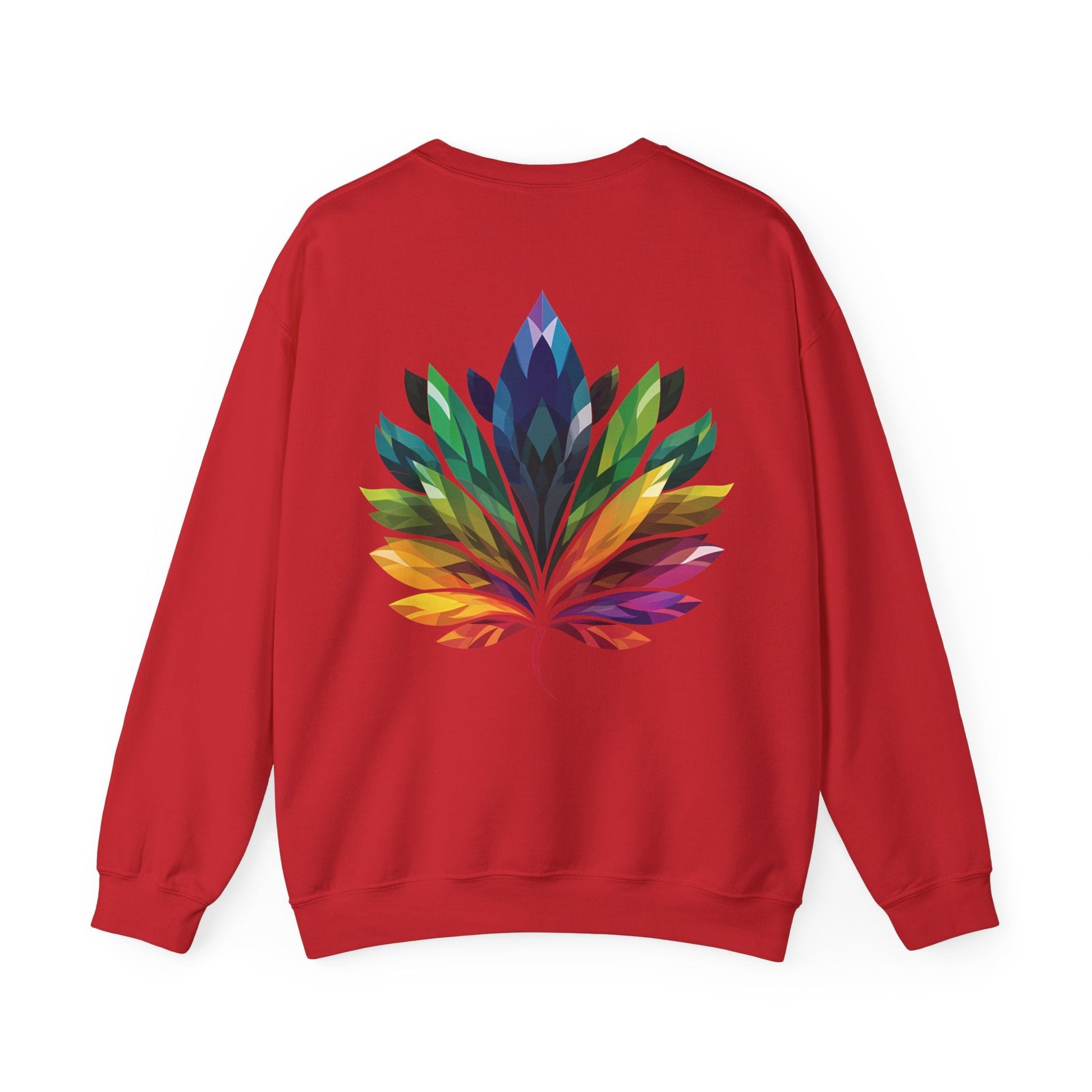 Rainbow - Coloured Leaf Unisex Sweatshirt - Sweatshirt - The Lucky Wombat