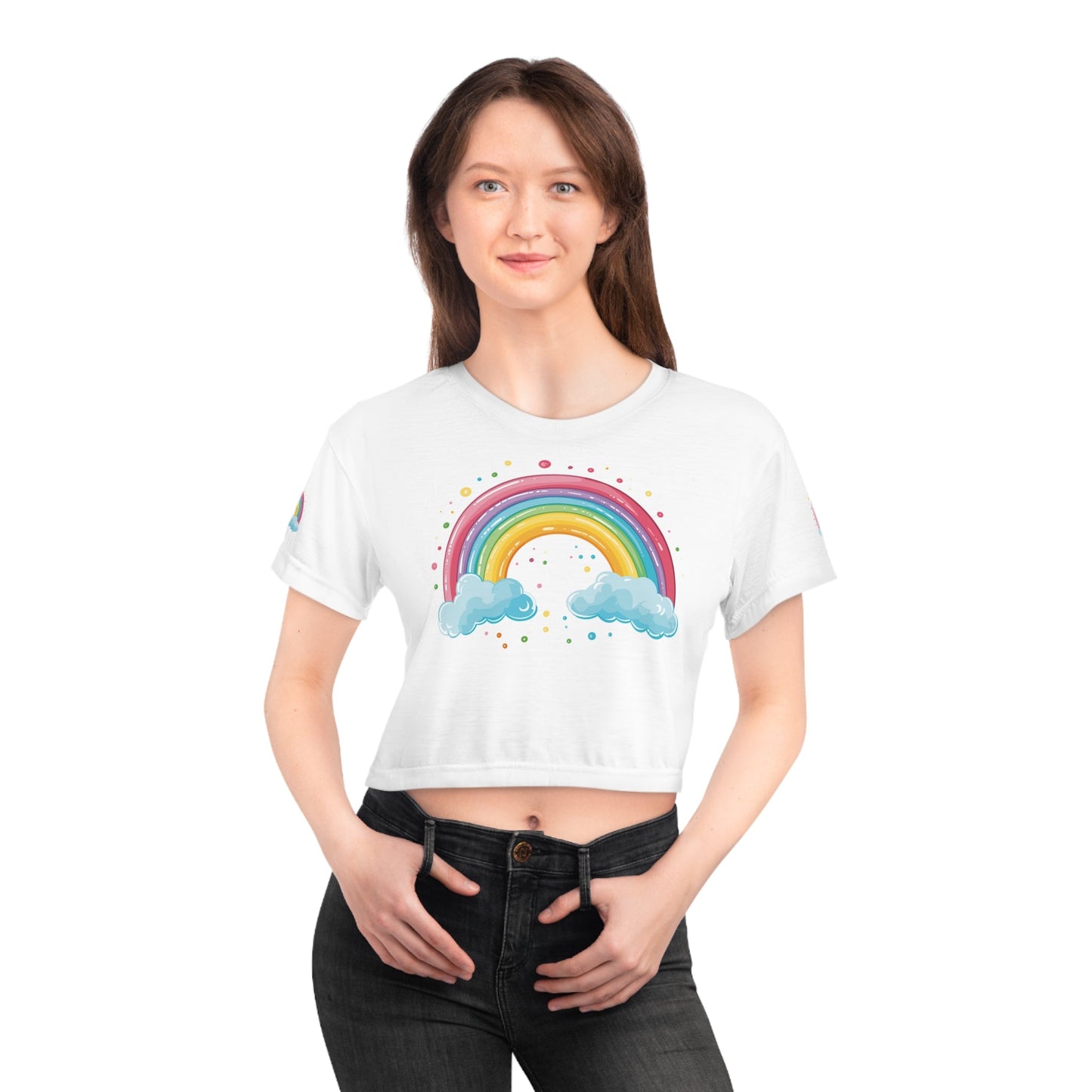 Rainbow - Crop Top - All Over Prints - The Lucky Wombat