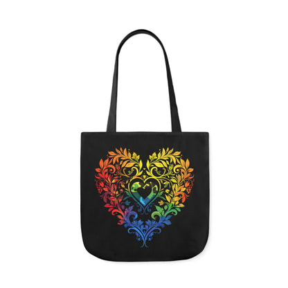 Rainbow Heart Ornament - Tote Bag - Accessories - The Lucky Wombat