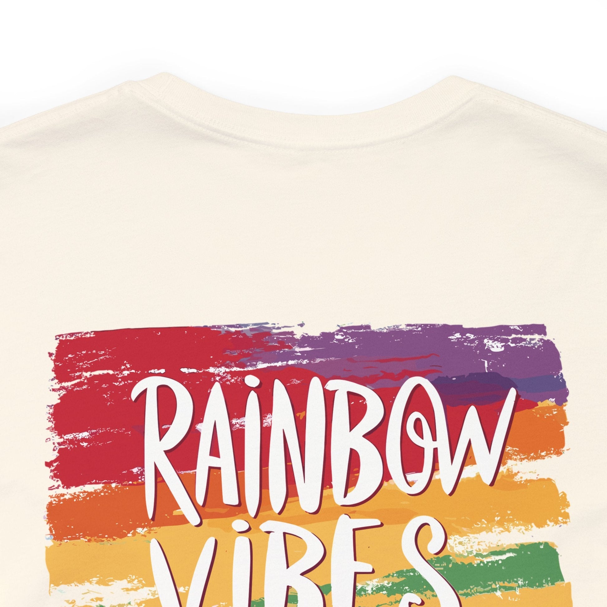 Rainbow Vibes Only - Unisex T-Shirt - T-Shirt - The Lucky Wombat