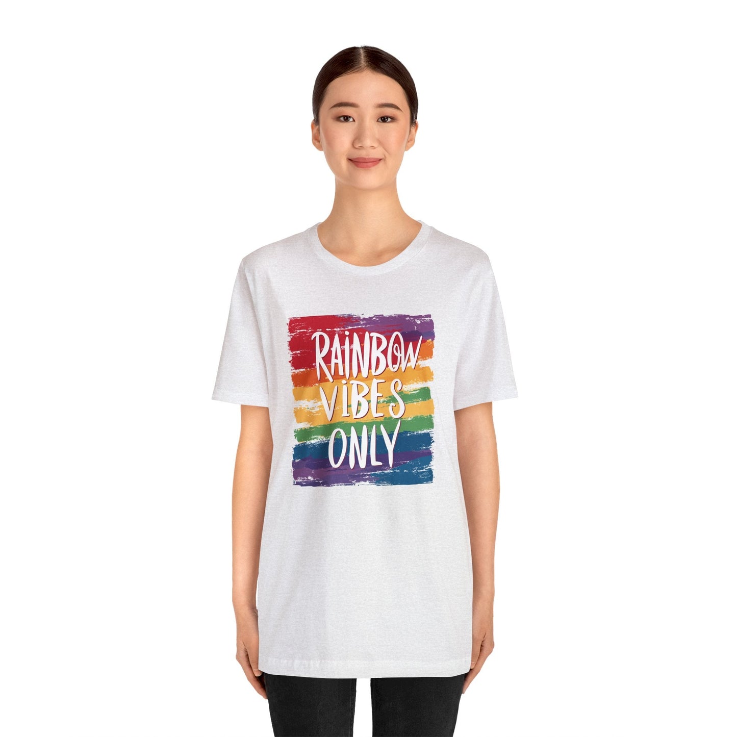 Rainbow Vibes Only - Unisex T-Shirt - T-Shirt - The Lucky Wombat