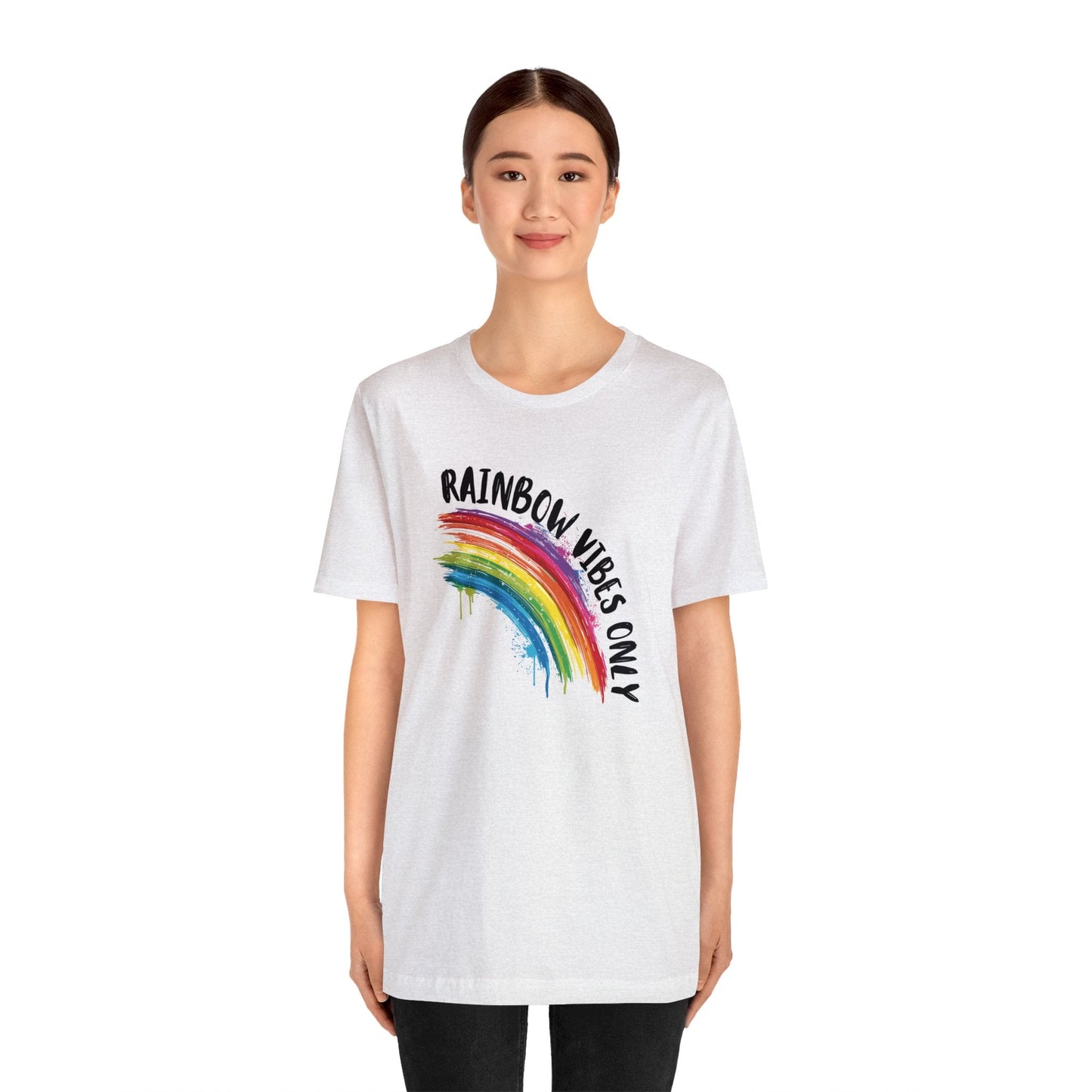 Rainbow Vibes Only - Unisex T-Shirt - T-Shirt - The Lucky Wombat